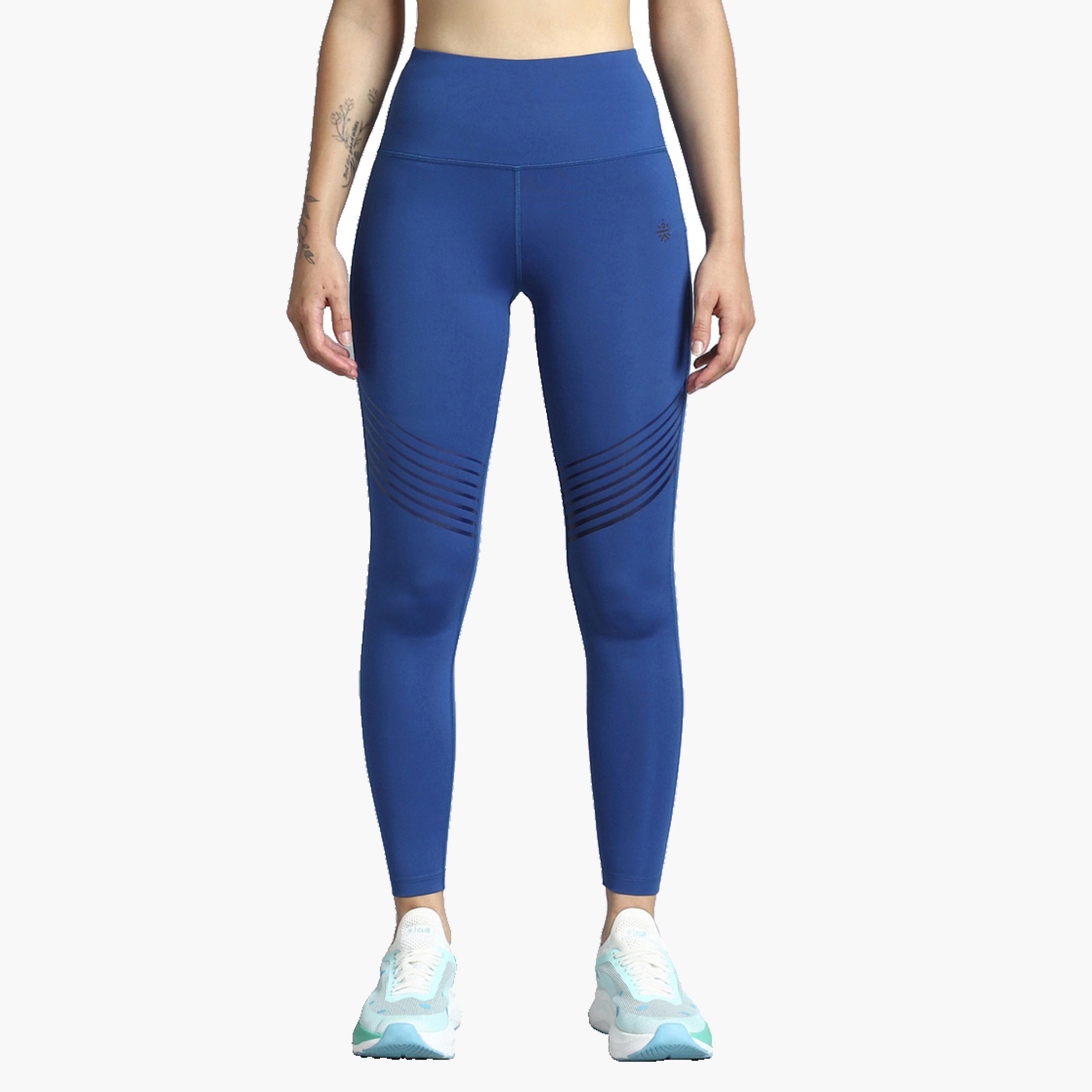 Cult X Styli Women Blue Energy Flow Printed Leggings-women-clothing-bottoms-leggings-image-1