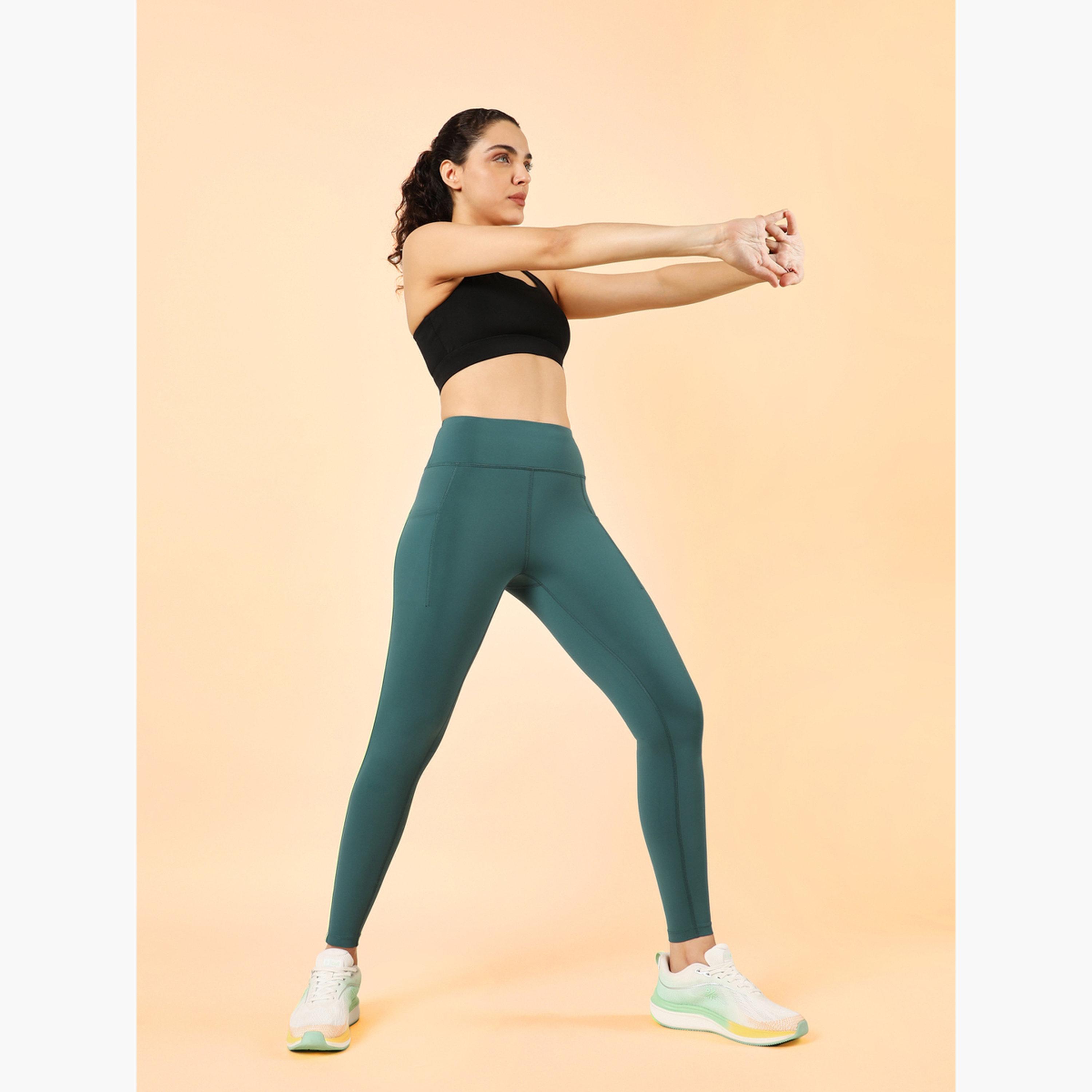 Cult X Styli Women Teal Train All Sculpted Leggings-women-clothing-sportswearandactivewear-bottoms-leggings-image-2