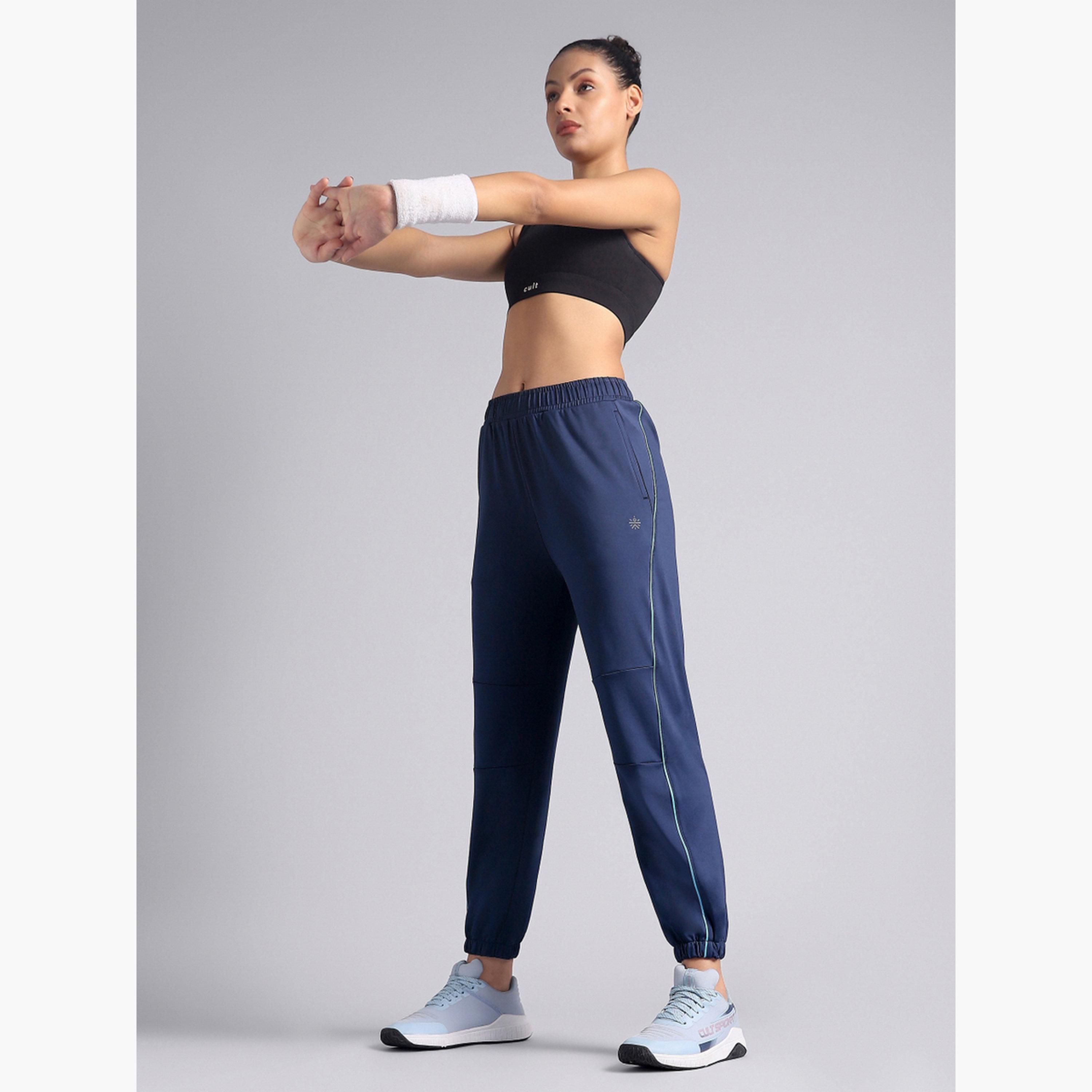Cult X Styli Women Navy Blue Run Forward Joggers-women-clothing-bottoms-joggers-image-5