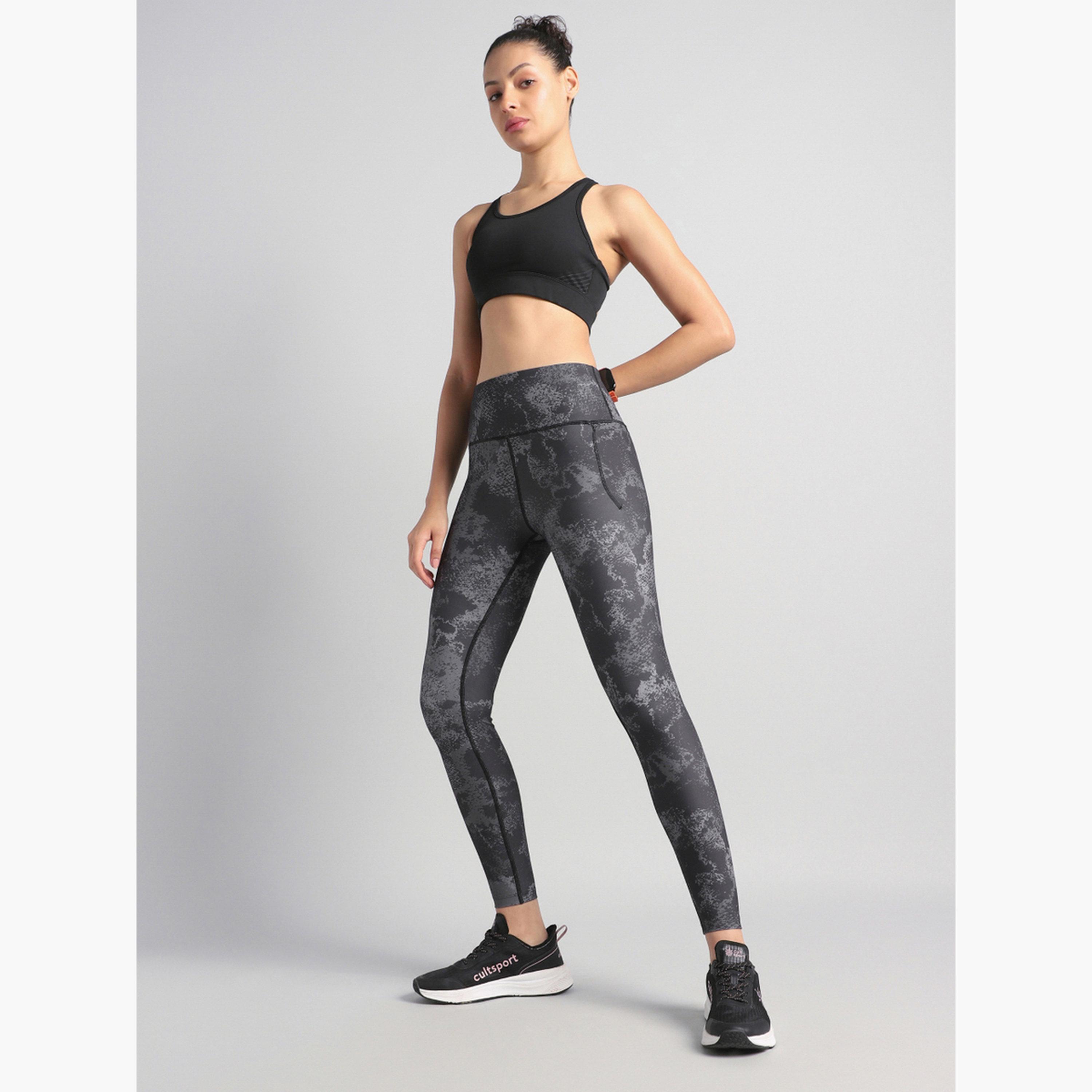Cult X Styli Women Black Printed Train All Day Leggings-women-clothing-sportswearandactivewear-bottoms-leggings-image-4