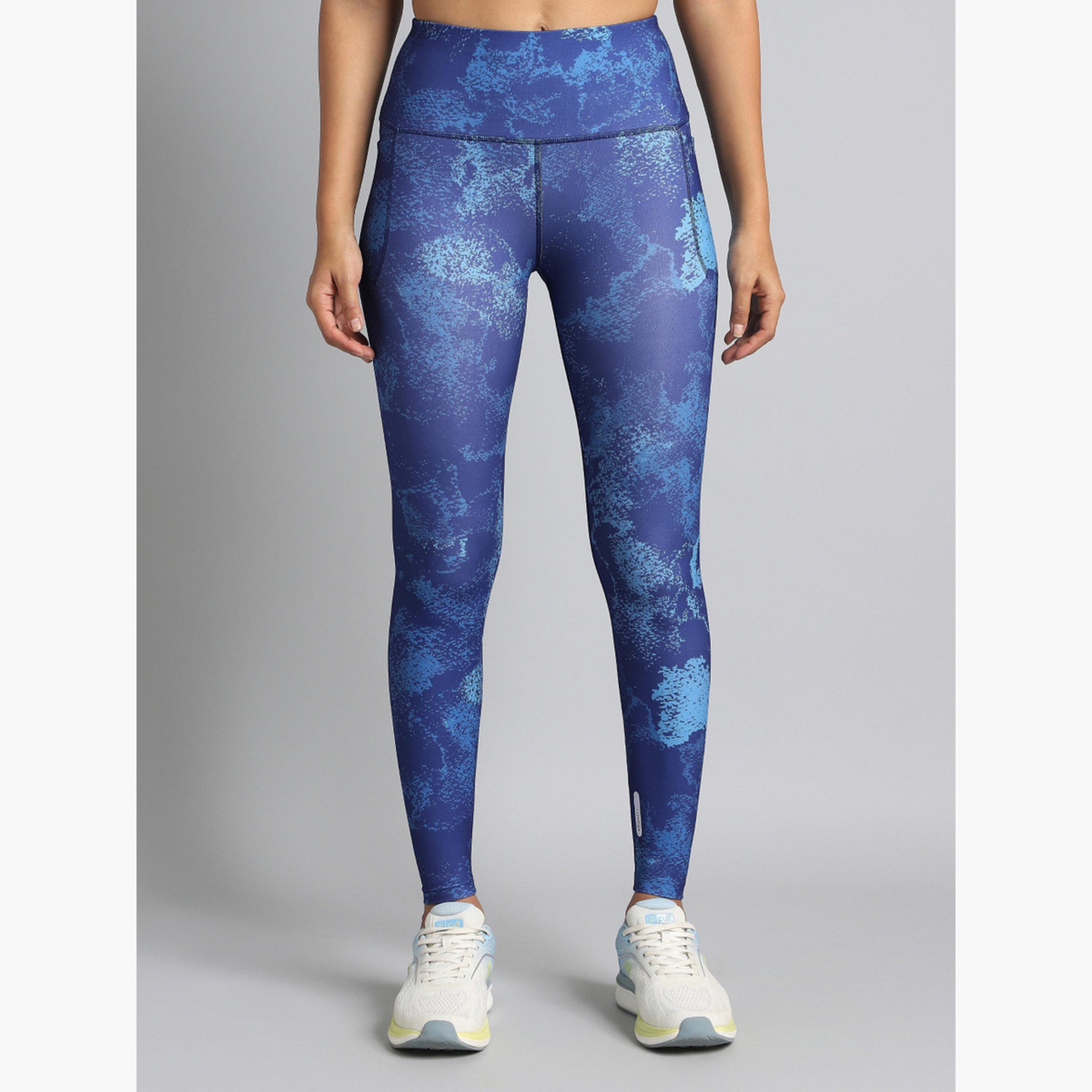 Cult X Styli Women Blue Printed Train All Day Leggings-women-clothing-sportswearandactivewear-bottoms-leggings-image-6