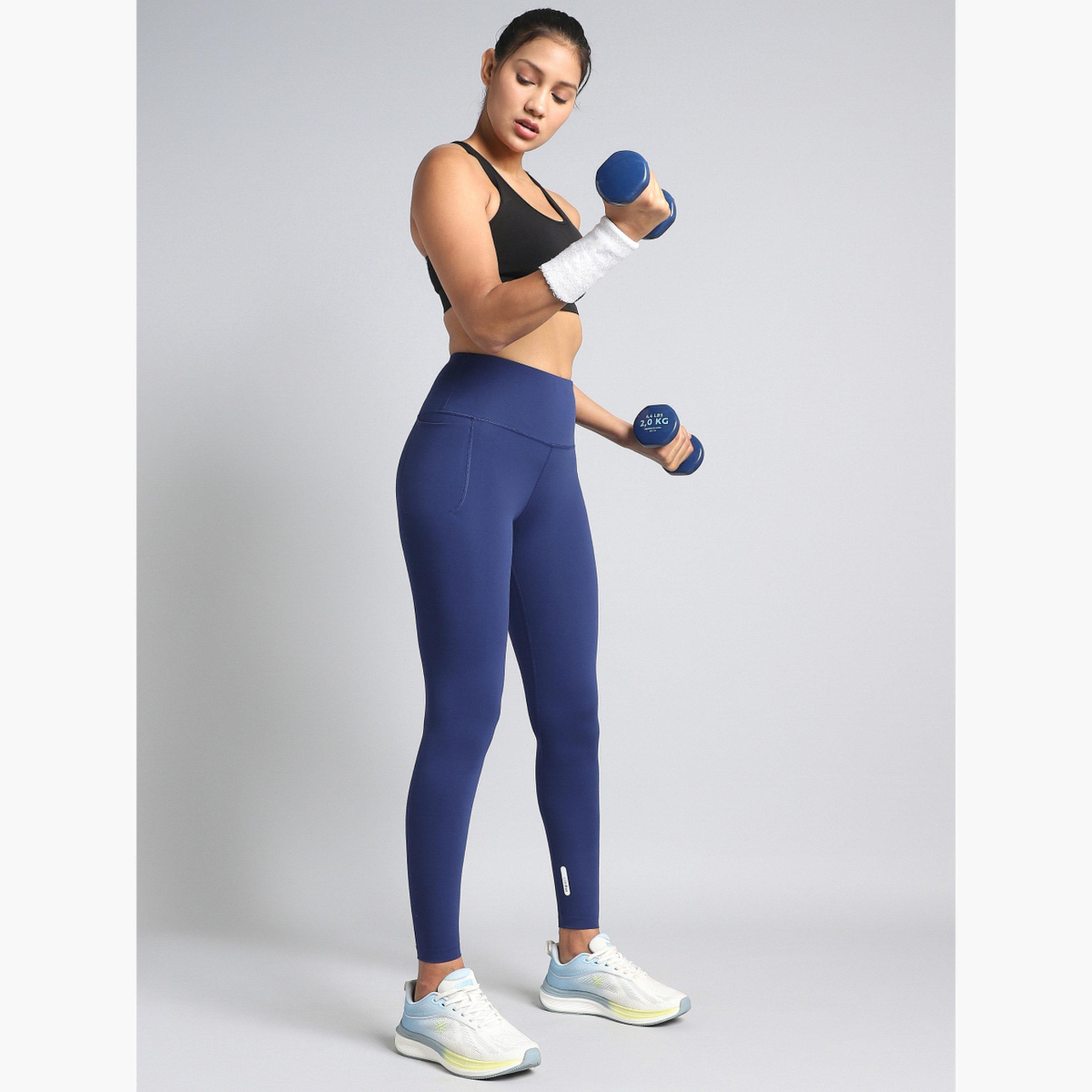 Cult X Styli Women Blue Core Training Leggings-women-clothing-sportswearandactivewear-bottoms-leggings-image-4