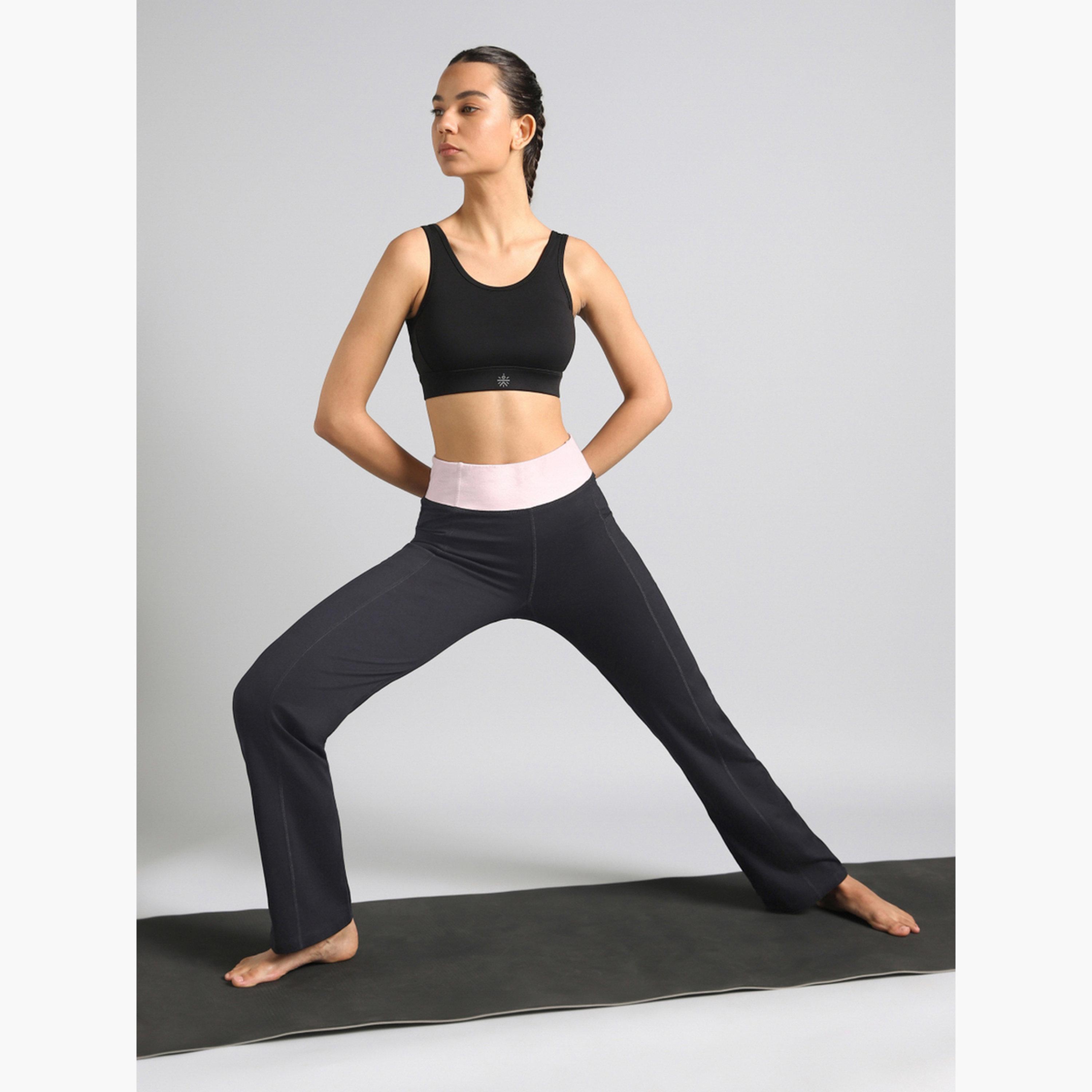 بنطال رياضي لليوغا بقصة مستقيمة-women-clothing-bottoms-joggers-image-3