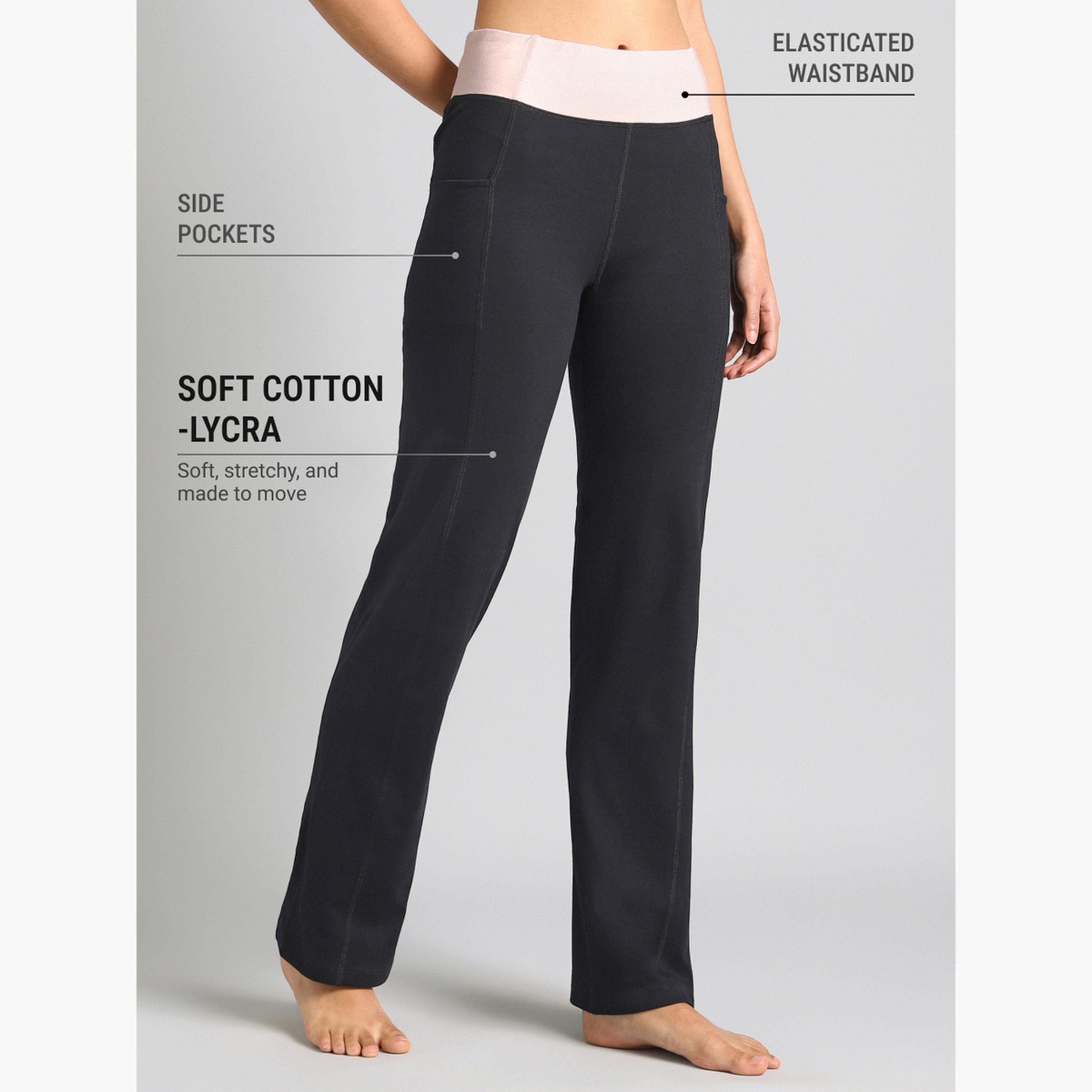 بنطال رياضي لليوغا بقصة مستقيمة-women-clothing-bottoms-joggers-image-5