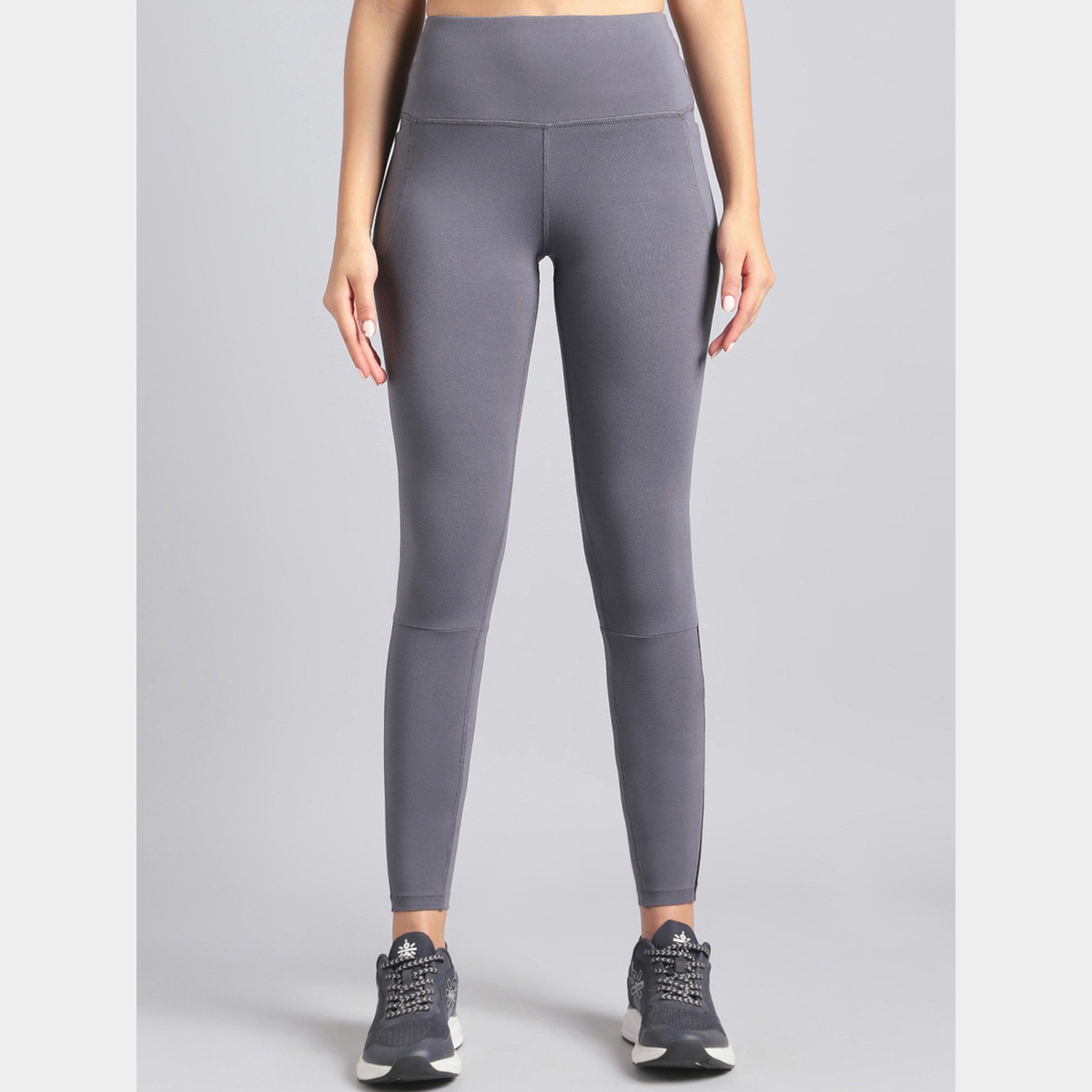 Cult X Styli Women Grey Step Up Cotton Leggings-women-clothing-sportswearandactivewear-bottoms-leggings-image-1