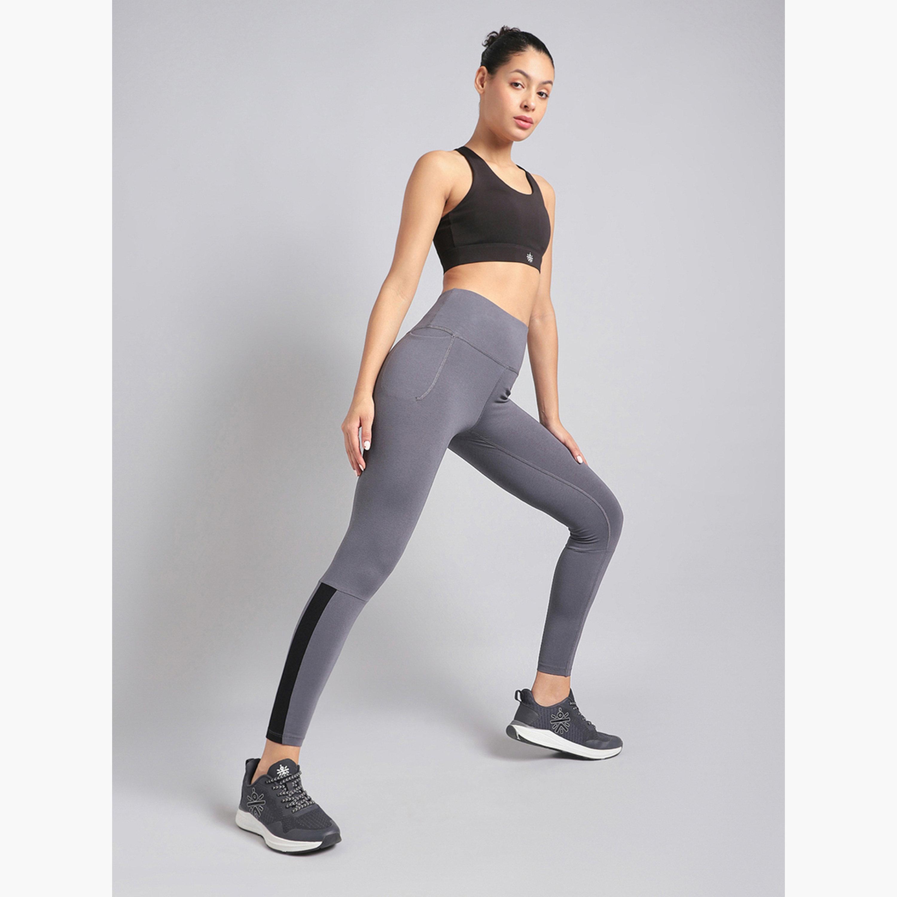 Cult X Styli Women Grey Step Up Cotton Leggings-women-clothing-sportswearandactivewear-bottoms-leggings-image-4