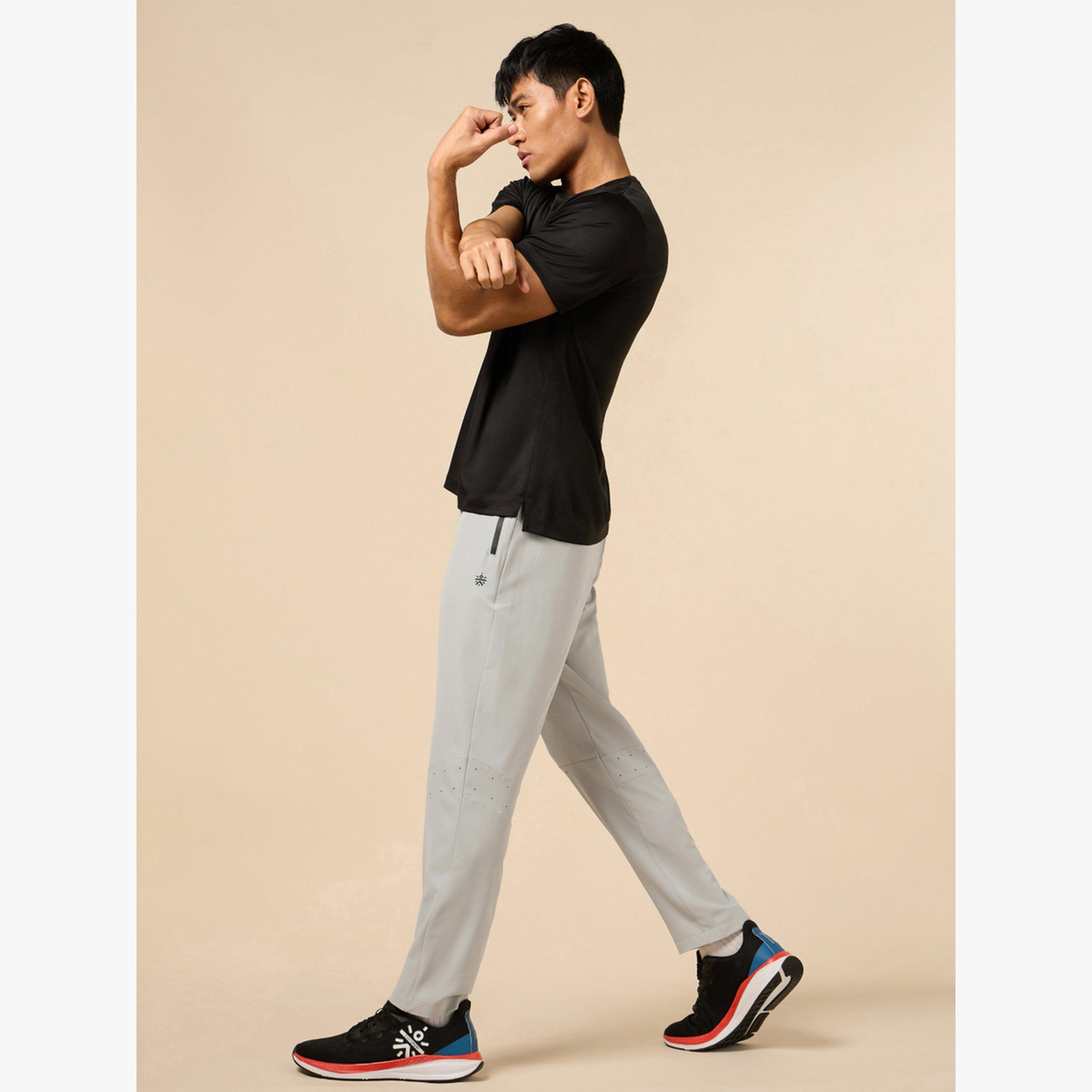 Cult X Styli Men Grey High Flex Training Performance Pants-men-clothing-sportswearandactivewear-bottoms-joggers-image-2