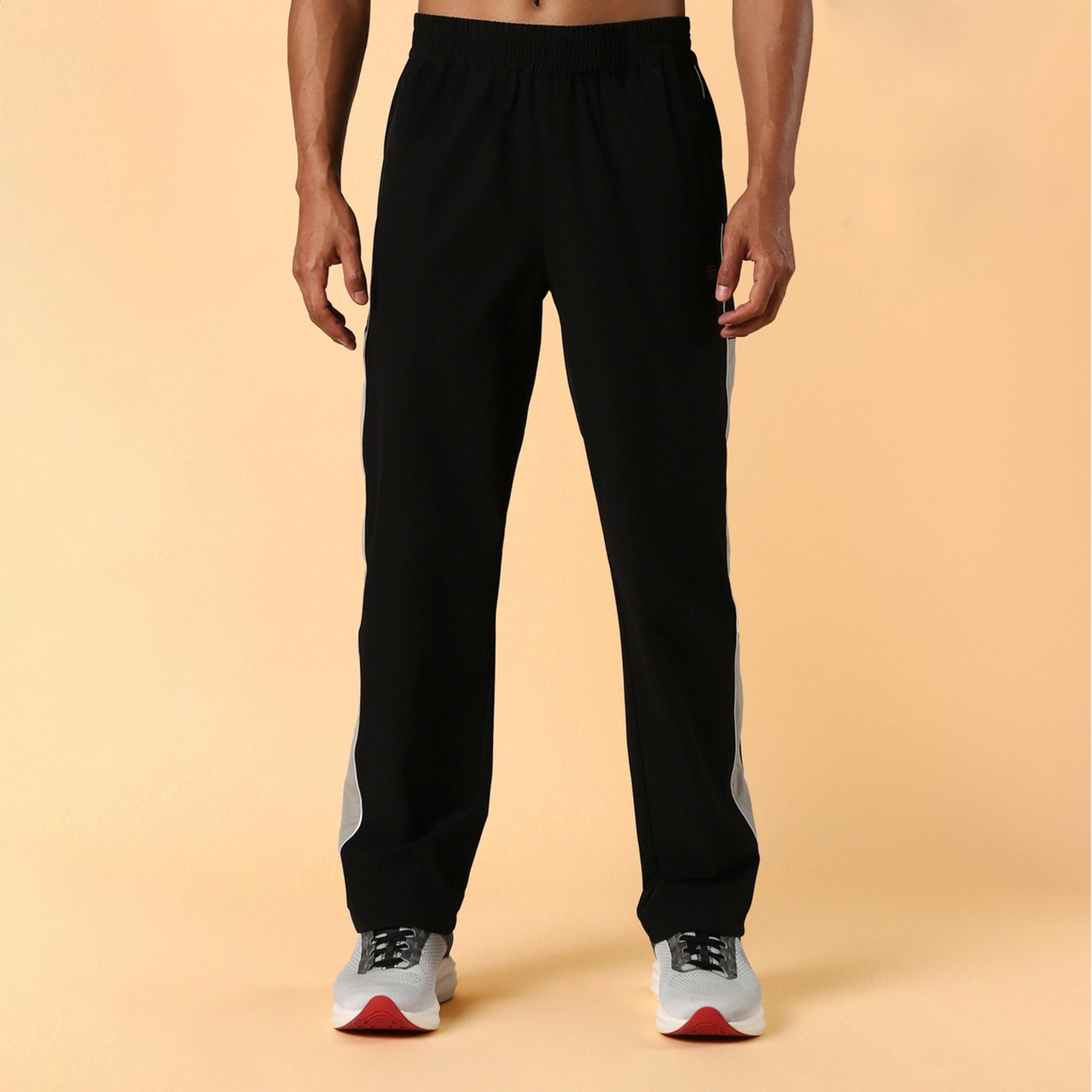 Cult X Styli Men Black Active Day Out Track Pants-men-clothing-sportswearandactivewear-bottoms-joggers-image-1
