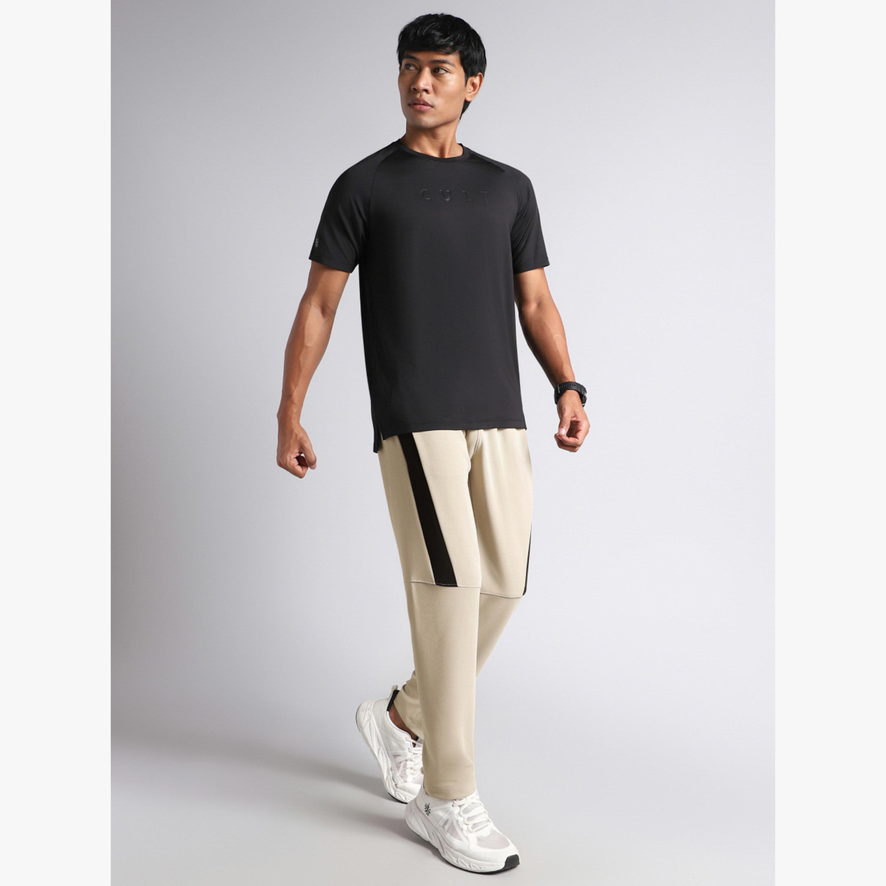 Cult X Styli Men Beige Runner Essential Track Pants-men-clothing-sportswearandactivewear-bottoms-joggers-image-3
