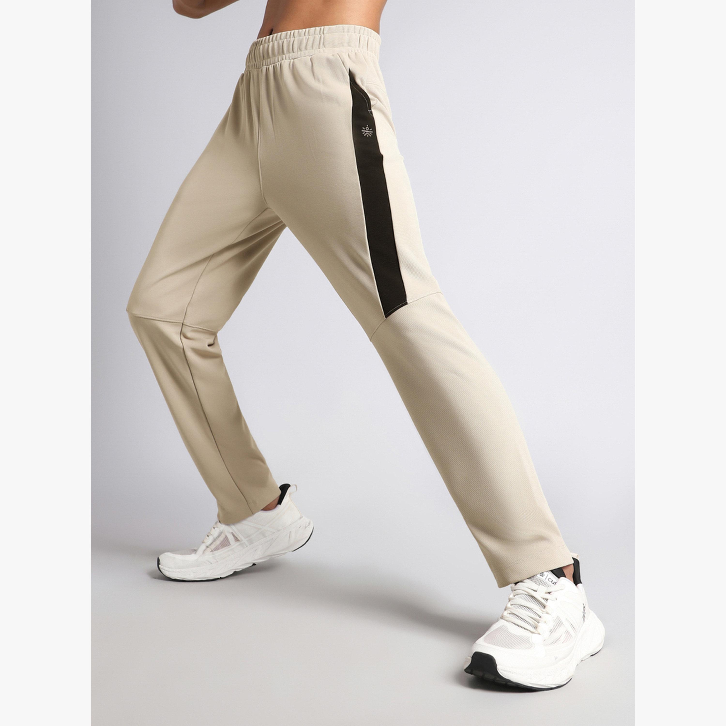 Cult X Styli Men Beige Runner Essential Track Pants-men-clothing-sportswearandactivewear-bottoms-joggers-image-4