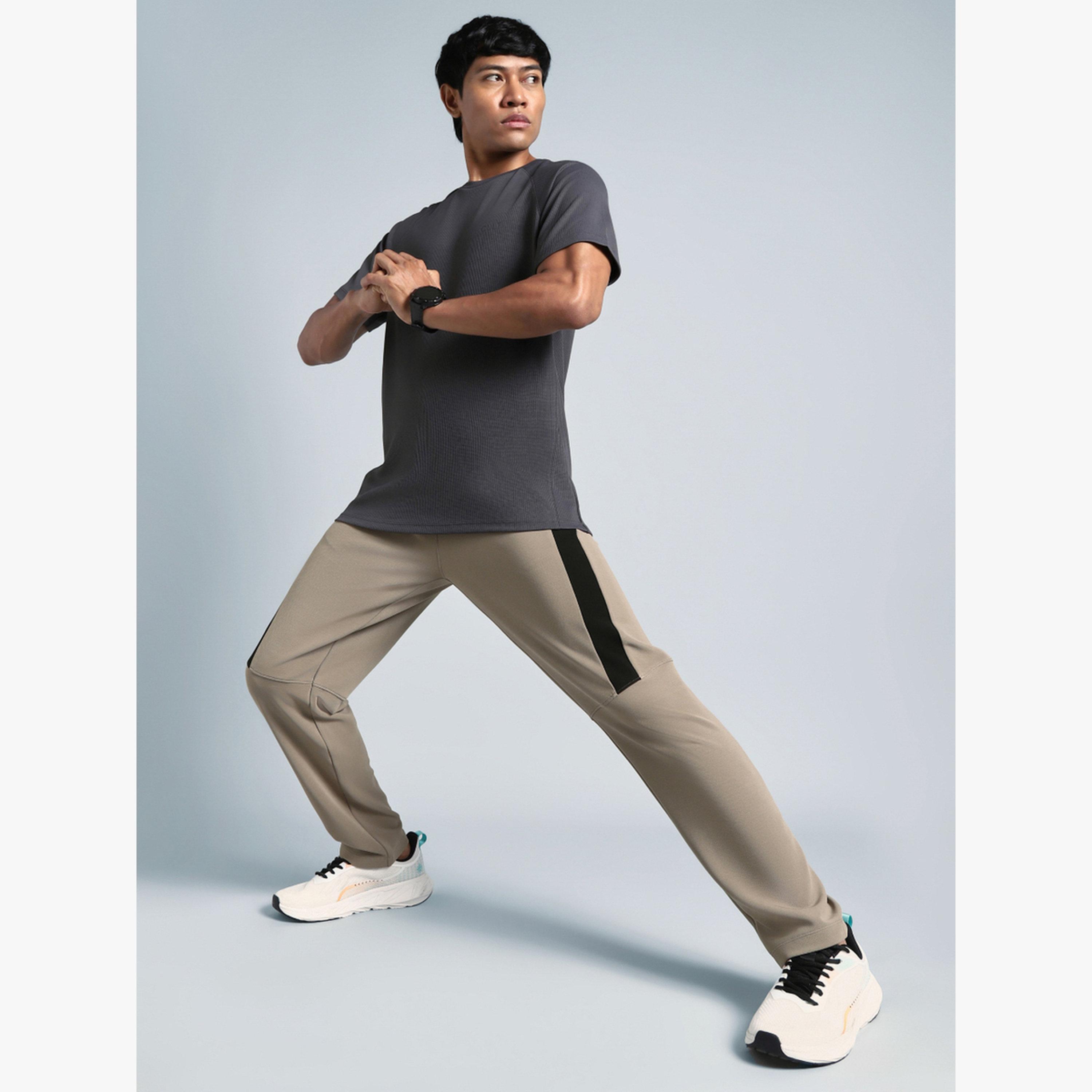 Cult X Styli Men Beige Pace Up Running Track Pants-men-clothing-sportswearandactivewear-bottoms-joggers-image-3