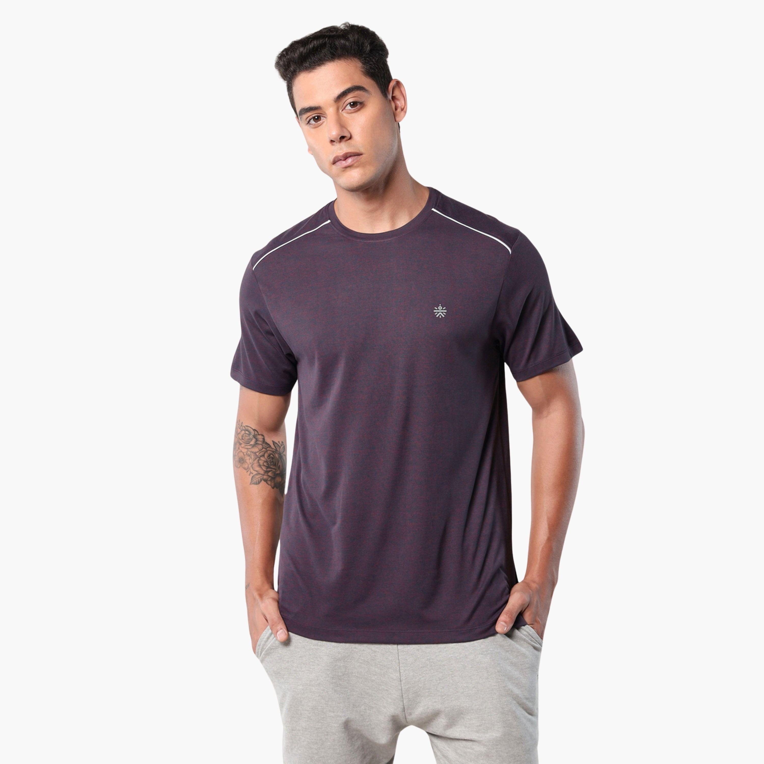 تيشيرت رجالي Move All Day باللون البنفسجي بتقنية Comfortech من Cult X Styli-men-clothing-sportswearandactivewear-tshirtsandpolos-image-1