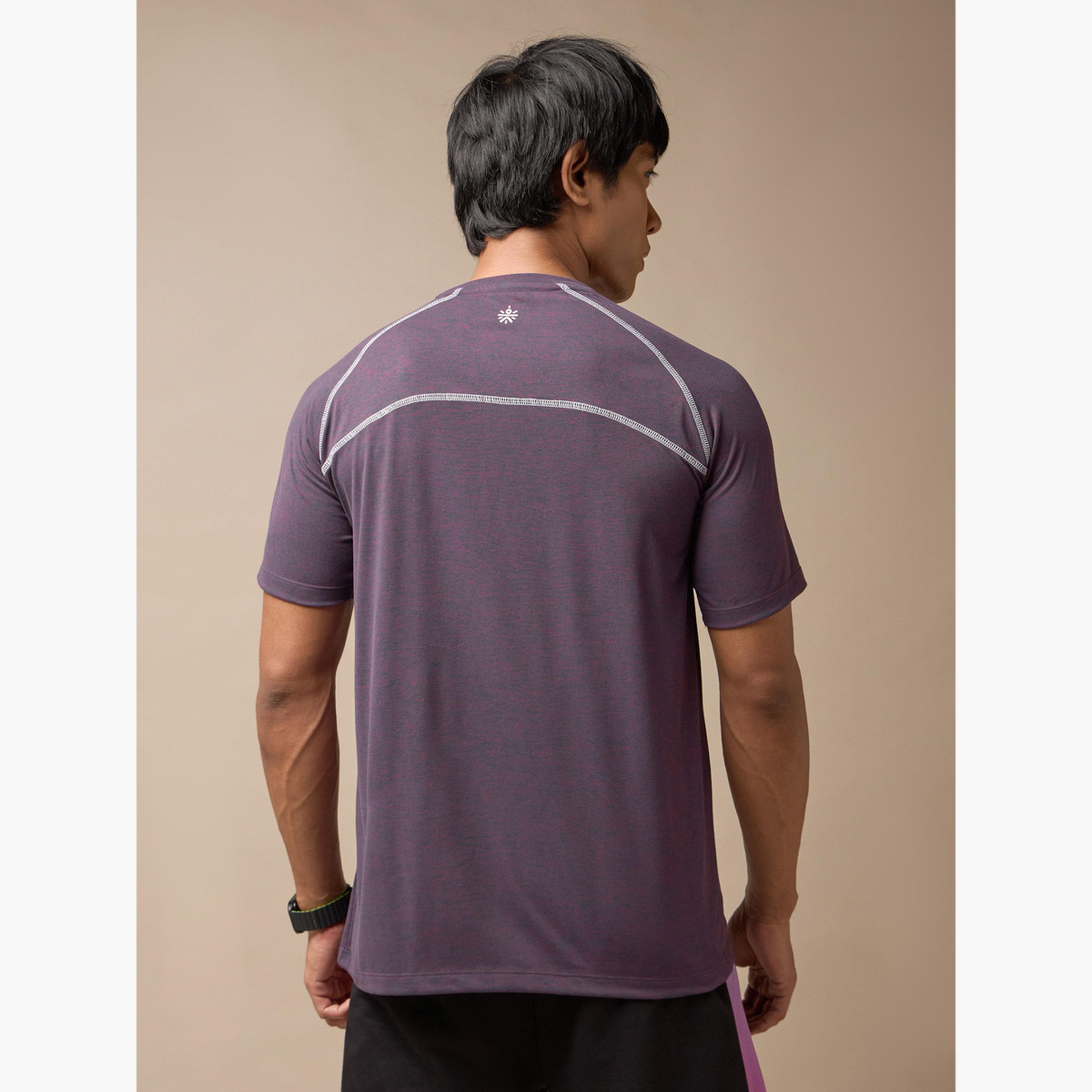 Cult X Styli Men's Muscle Flex Purple Comfortech T-shirt-men-clothing-sportswearandactivewear-tshirtsandpolos-image-6
