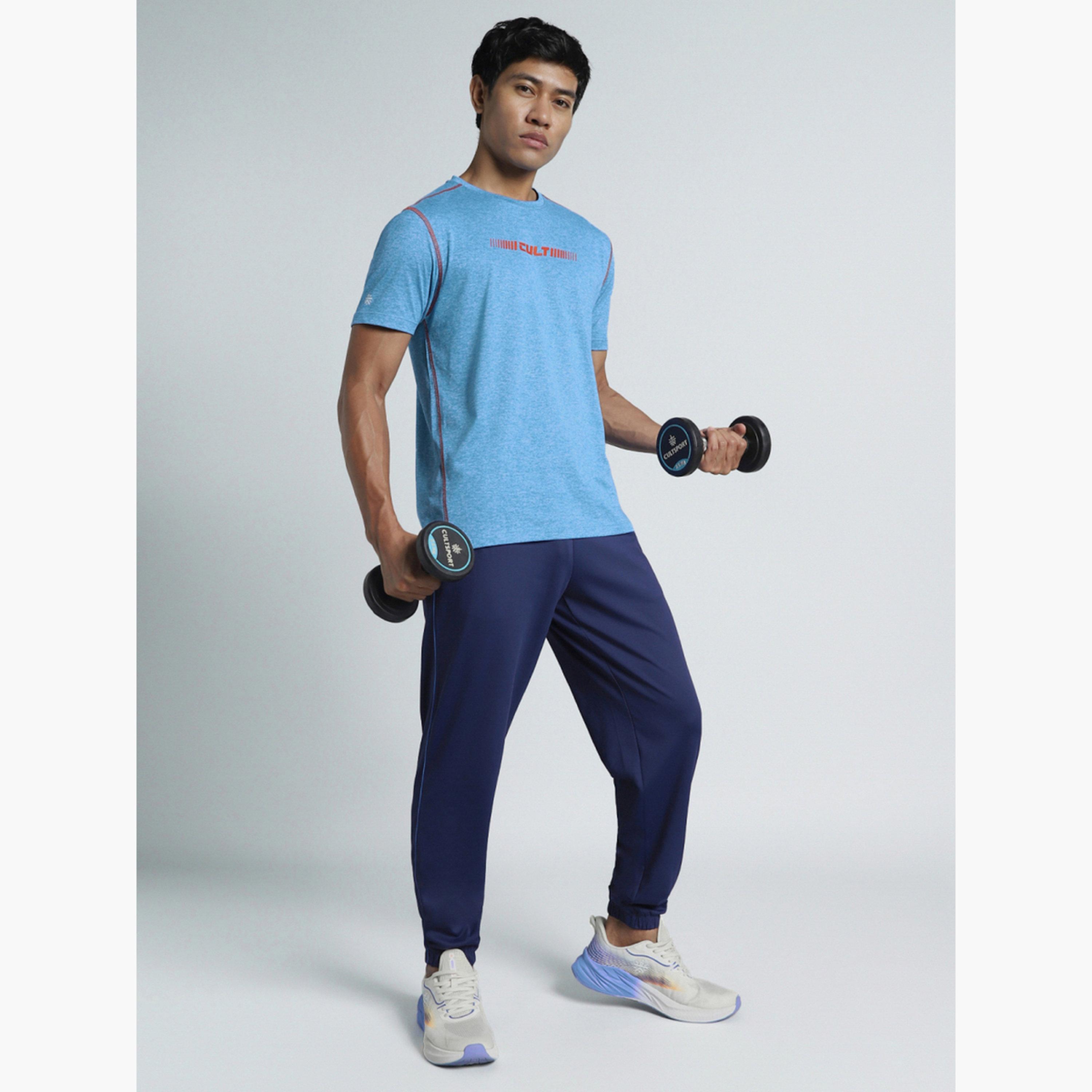 Cult X Styli Men's Blue Training HIIT COMFORtech T-shirt-men-clothing-sportswearandactivewear-tshirtsandpolos-image-2