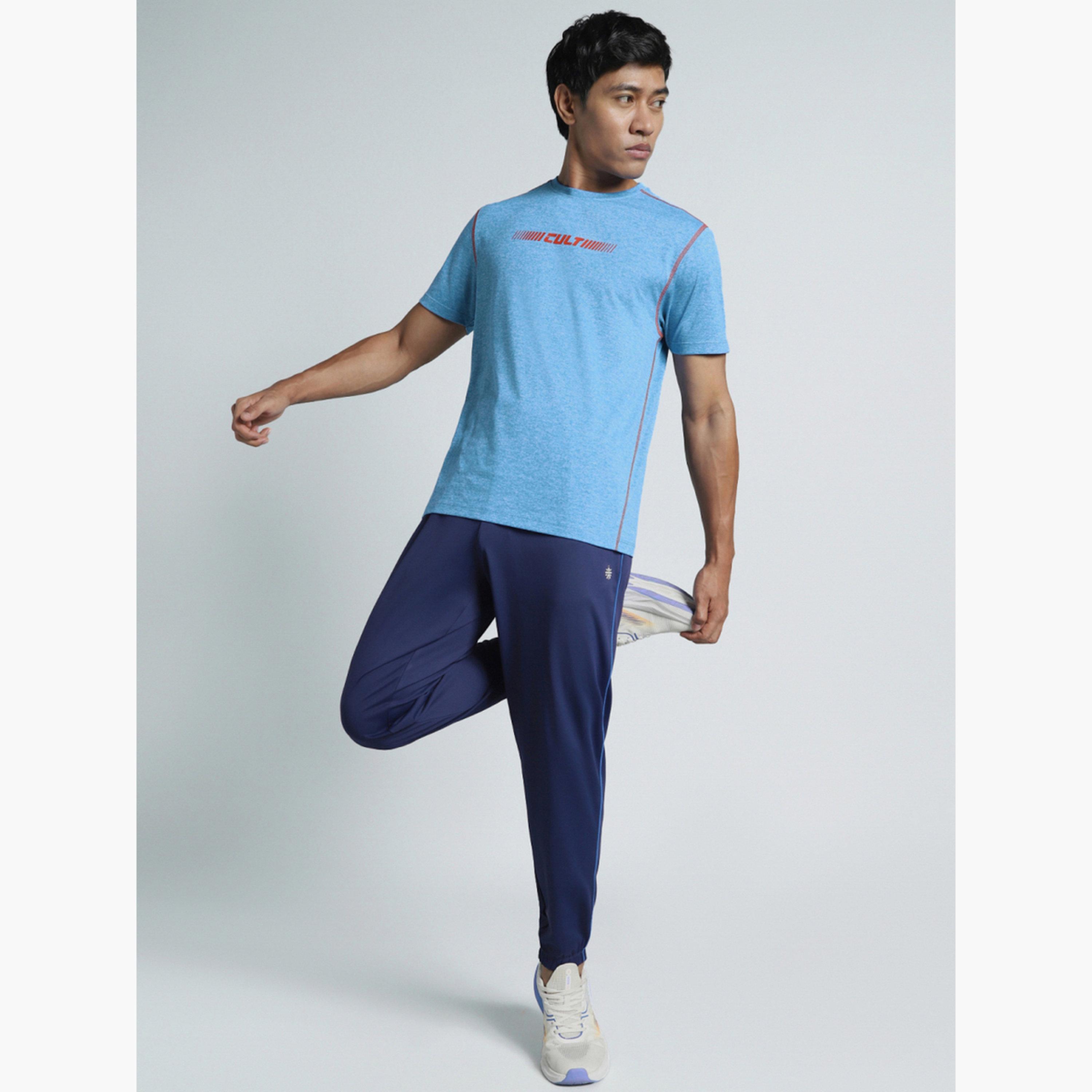 تيشيرت تدريب رجالي HIIT باللون الأزرق بتقنية COMFORtech من Cult X Styli-men-clothing-sportswearandactivewear-tshirtsandpolos-image-3