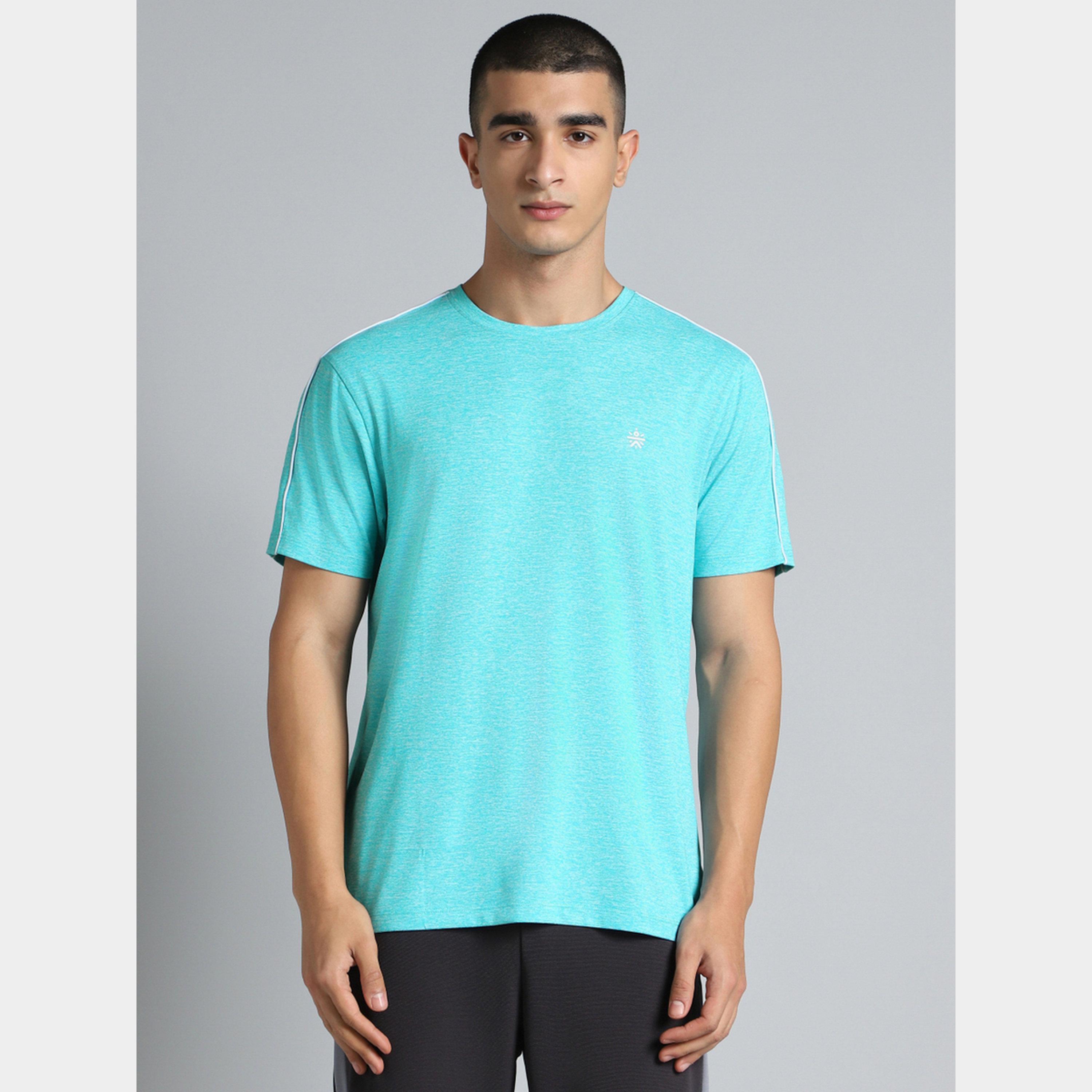 تيشيرت رجالي Active Day باللون الأزرق المائي بتقنية COMFORtech من Cult X Styli-men-clothing-sportswearandactivewear-tshirtsandpolos-image-1