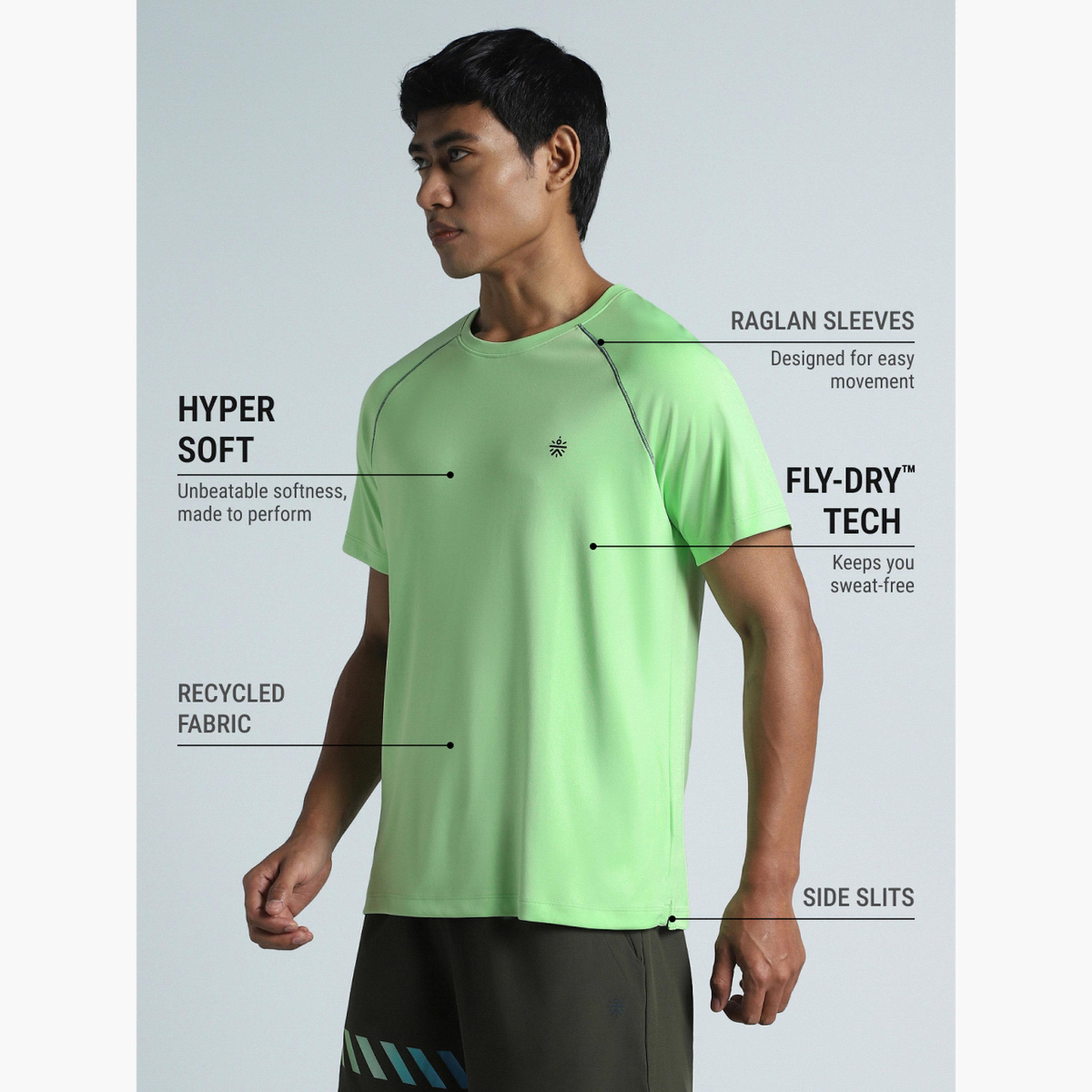 Cult X Styli Men's Lime All Day Active Recycled Poly Performance T-shirt-men-clothing-sportswearandactivewear-tshirtsandpolos-image-5