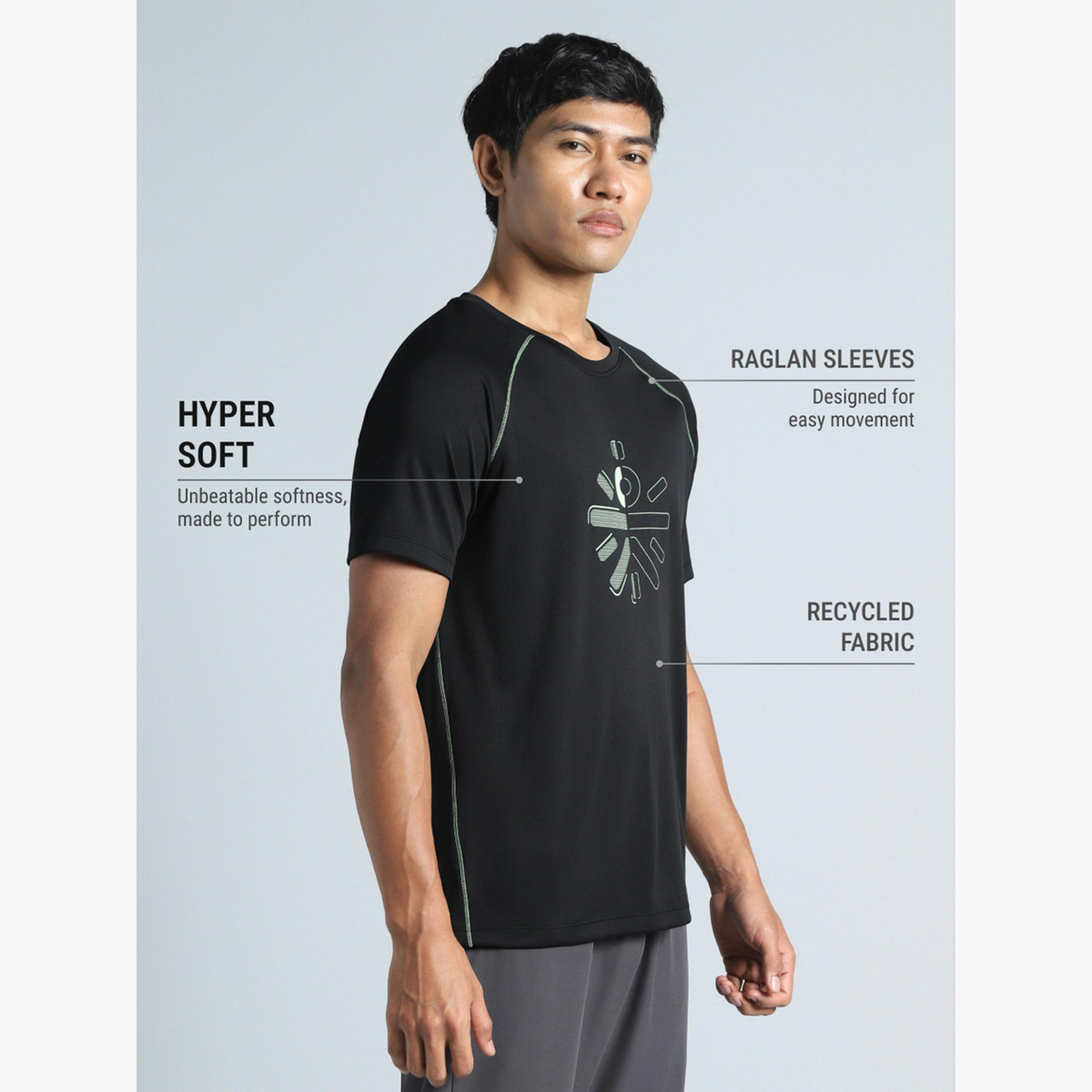 تيشيرت أداء رجالي أسود بعلامة Cult مصنوع من بوليستر معاد تدويره من Cult X Styli-men-clothing-sportswearandactivewear-tshirtsandpolos-image-5