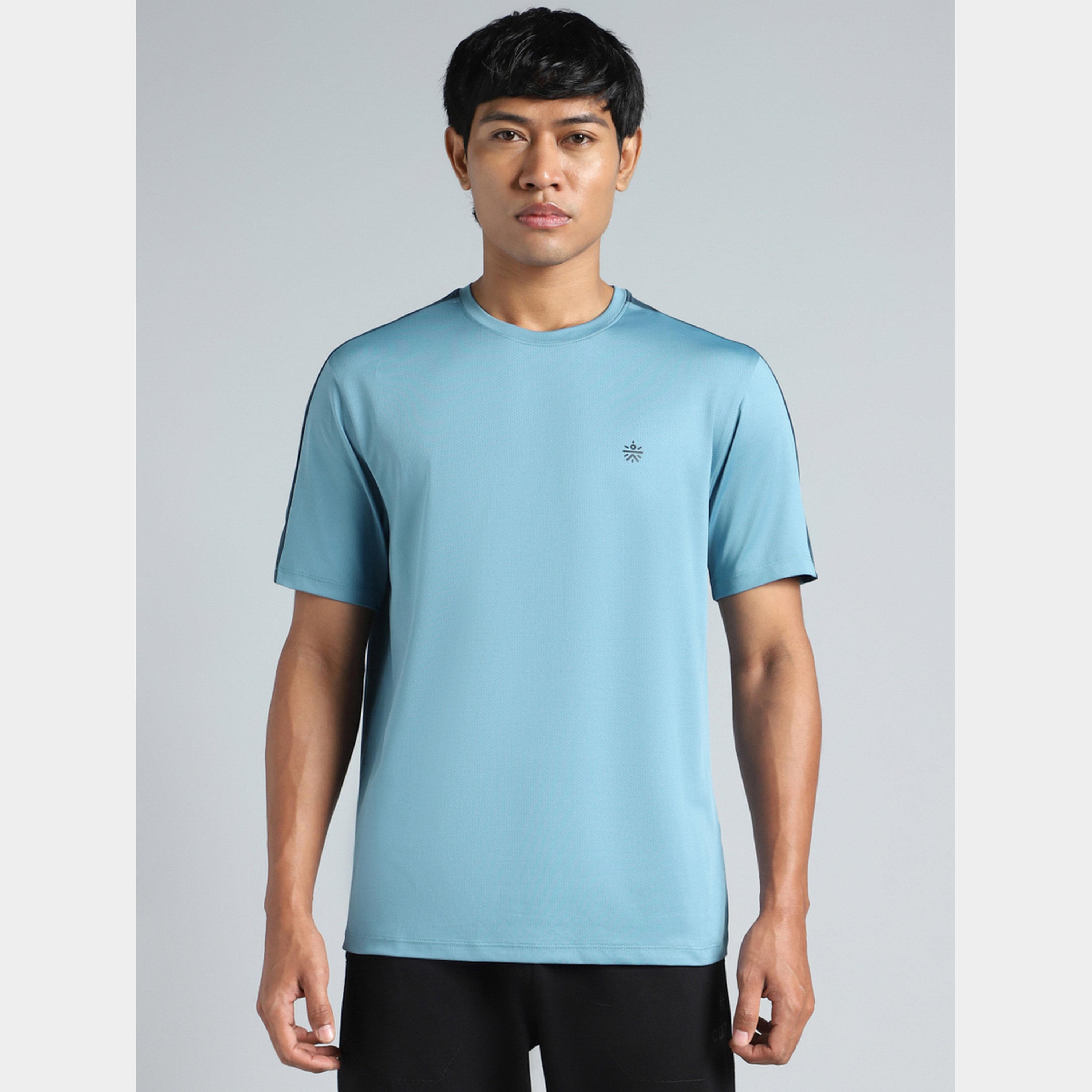 تيشيرت رجالي نشط باللون الأزرق من Cult X Styli-men-clothing-sportswearandactivewear-tshirtsandpolos-image-1