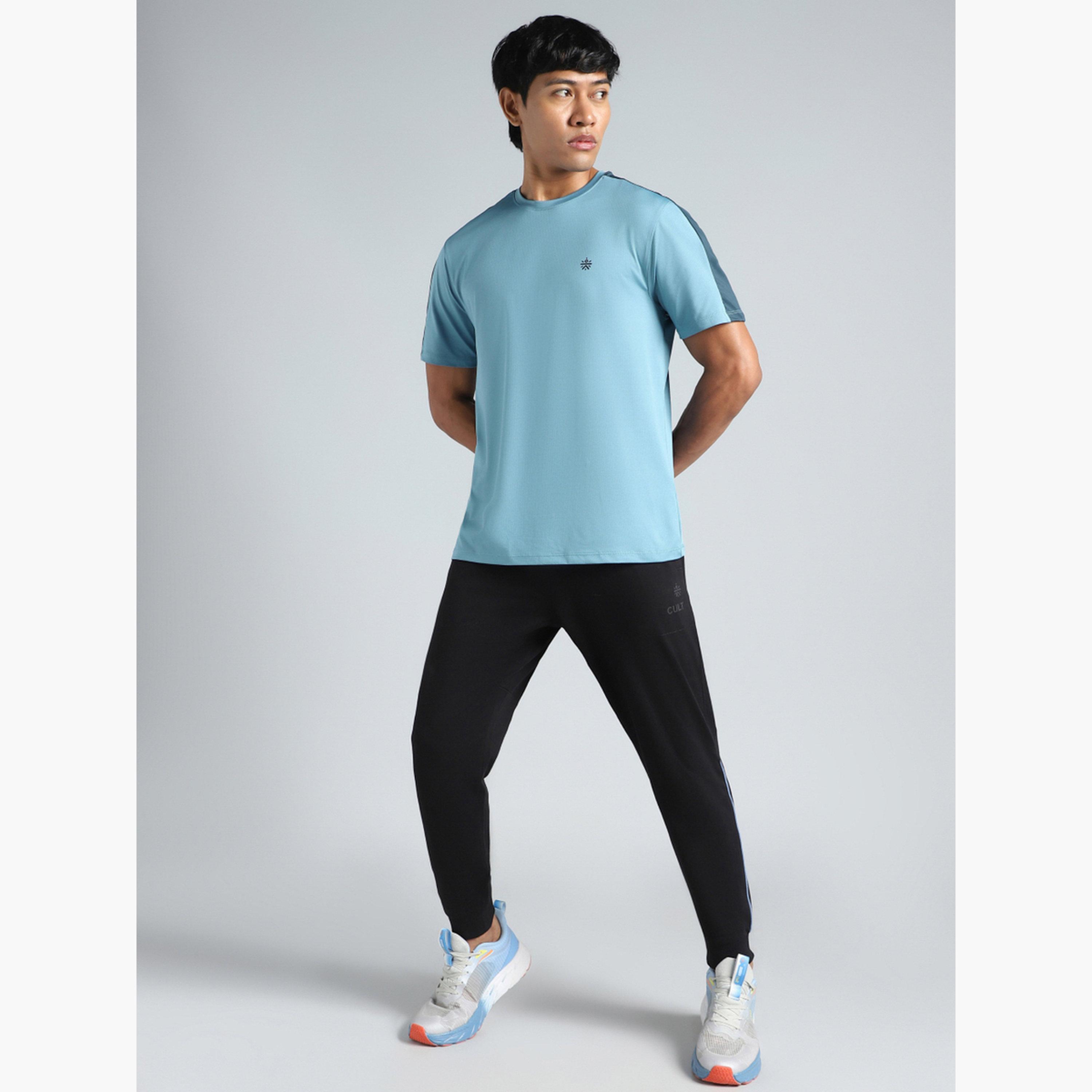 تيشيرت رجالي نشط باللون الأزرق من Cult X Styli-men-clothing-sportswearandactivewear-tshirtsandpolos-image-2