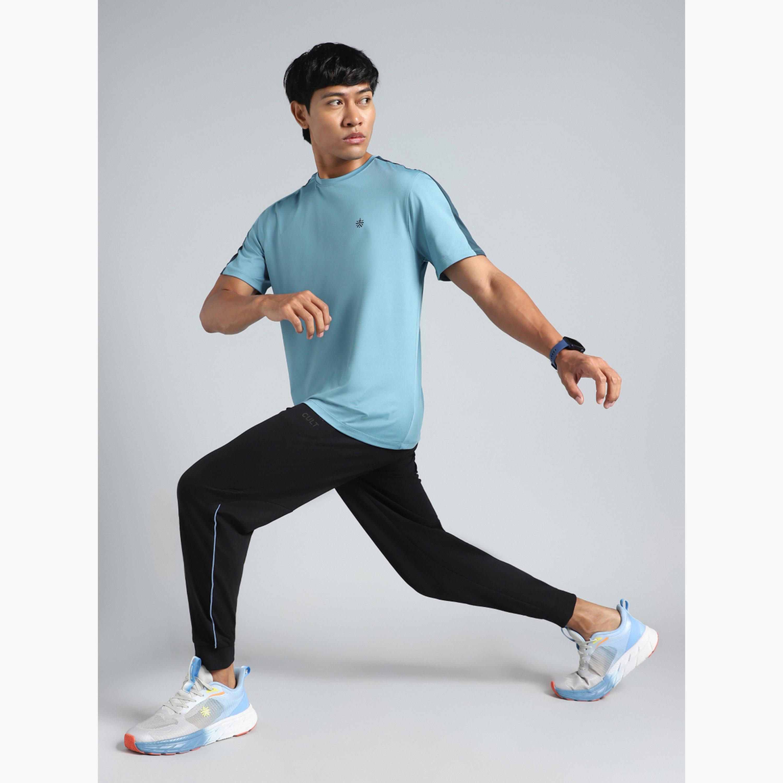 Cult X Styli Men's Blue Active T-shirt-men-clothing-sportswearandactivewear-tshirtsandpolos-image-3