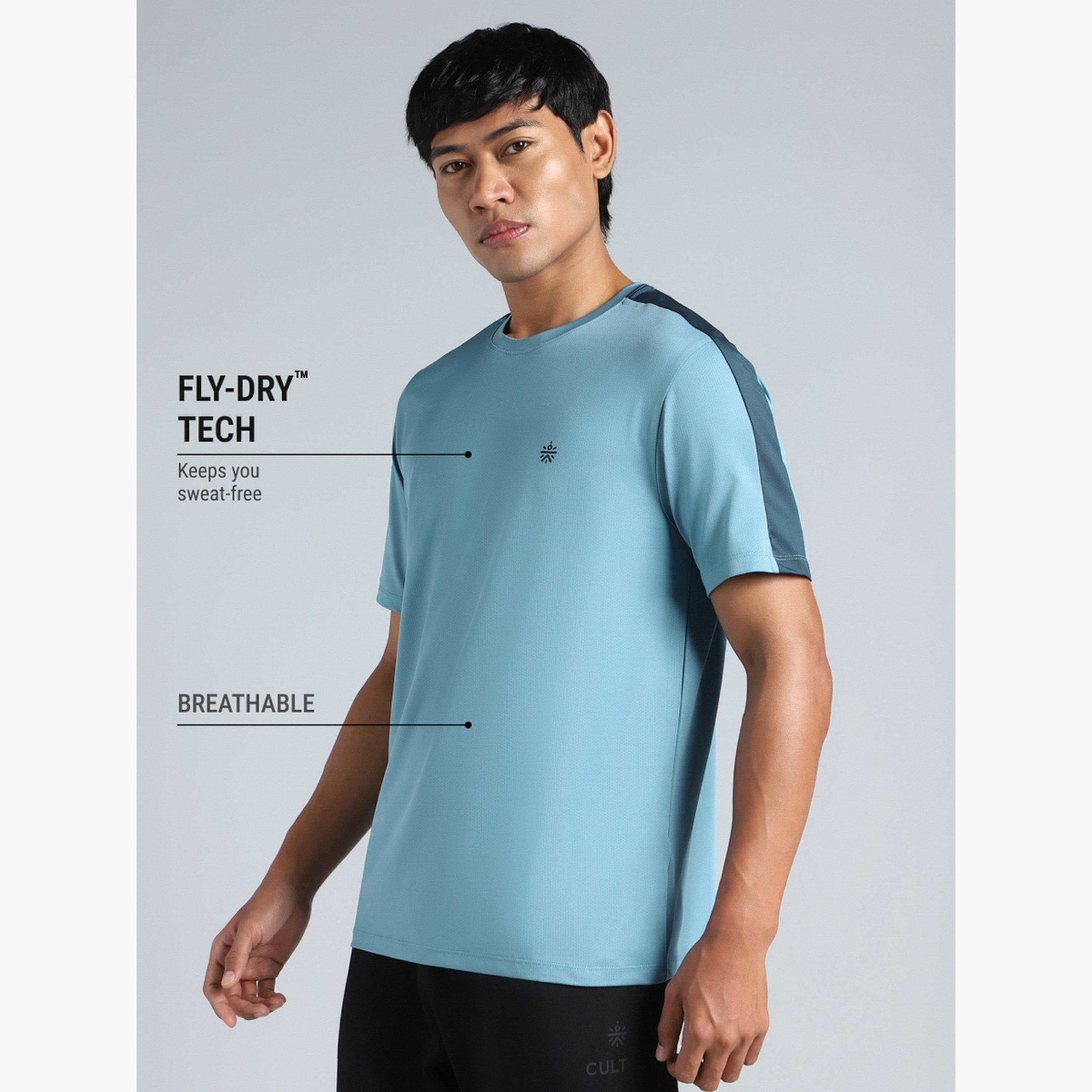 Cult X Styli Men's Blue Active T-shirt-men-clothing-sportswearandactivewear-tshirtsandpolos-image-5