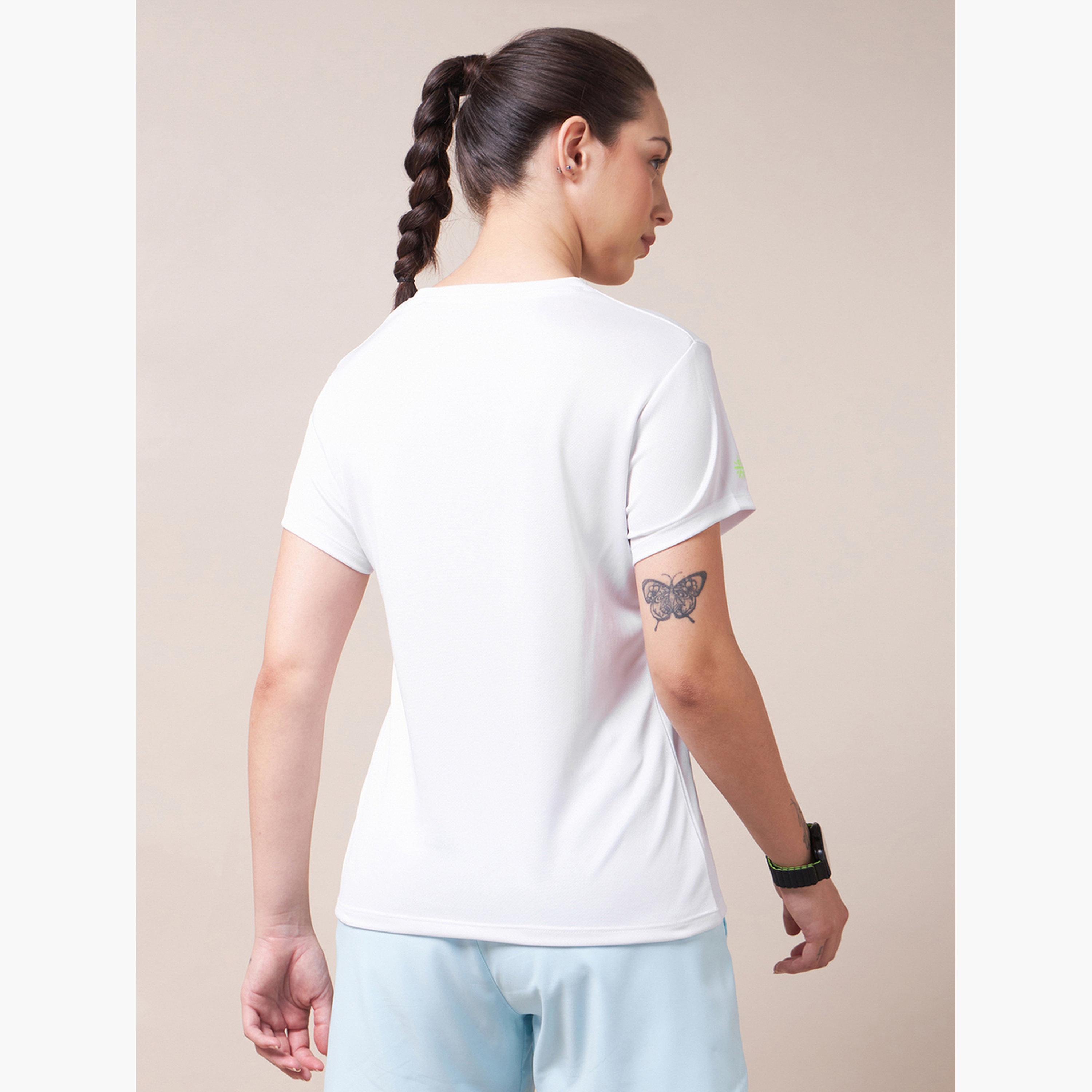 Cult X Styli Women's White Graphic Play Performance T-shirt-sports-women-clothing-tshirtsandvests-image-4