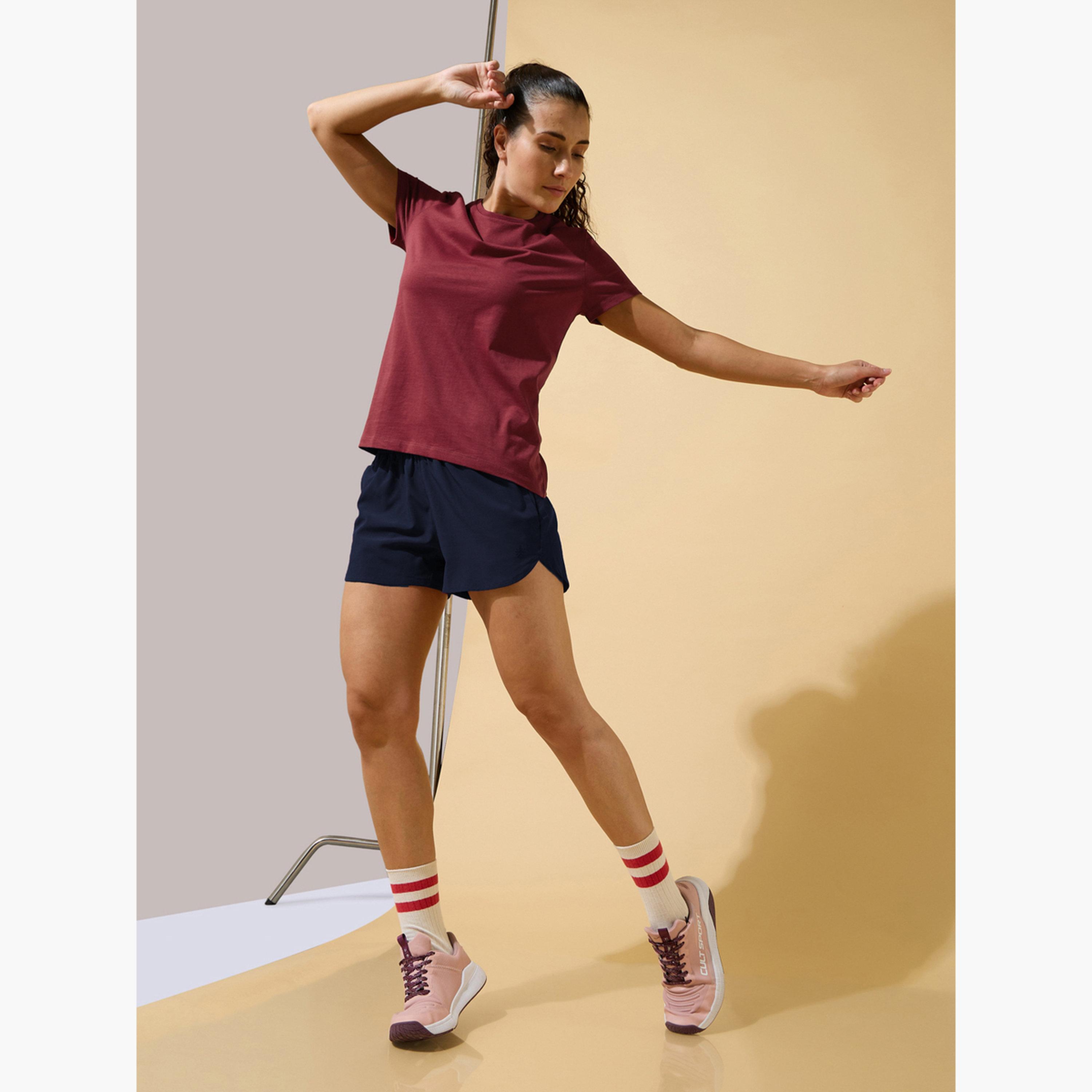 Cult X Styli Pack of 2 - Essential Cotton T-Shirt-sports-women-clothing-tshirtsandvests-image-2