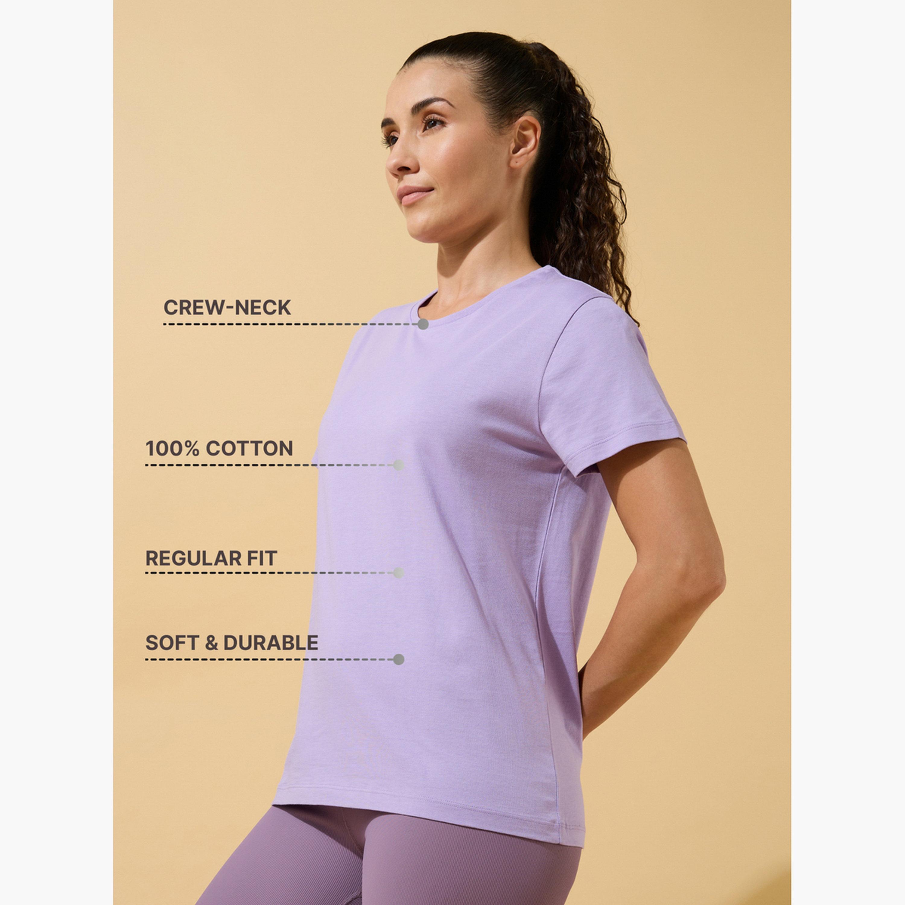 Cult X Styli Pack of 2 - Essential Cotton T-Shirt-sports-women-clothing-tshirtsandvests-image-6