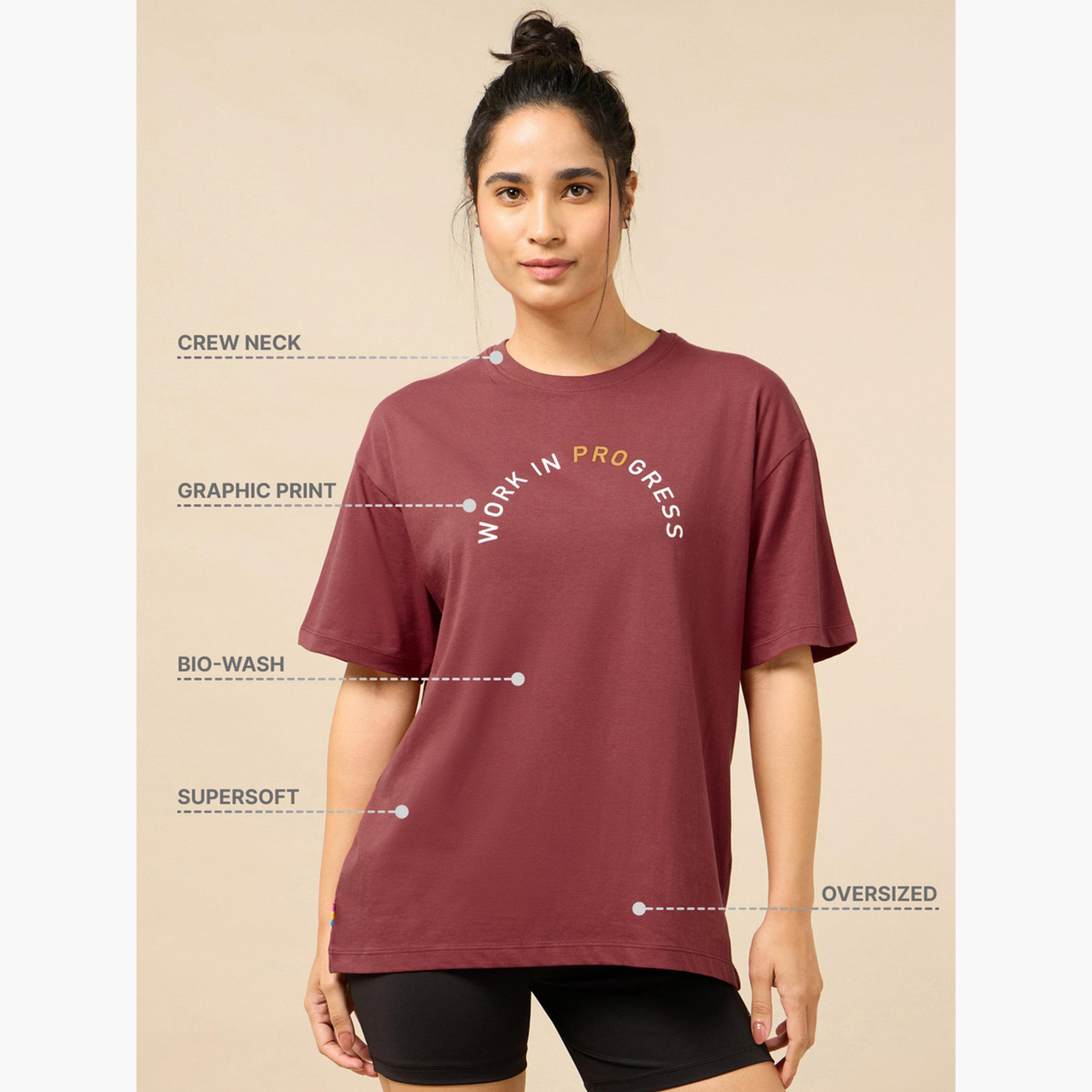 تيشرت قطني قصة واسعة-sports-women-clothing-tshirtsandvests-image-4