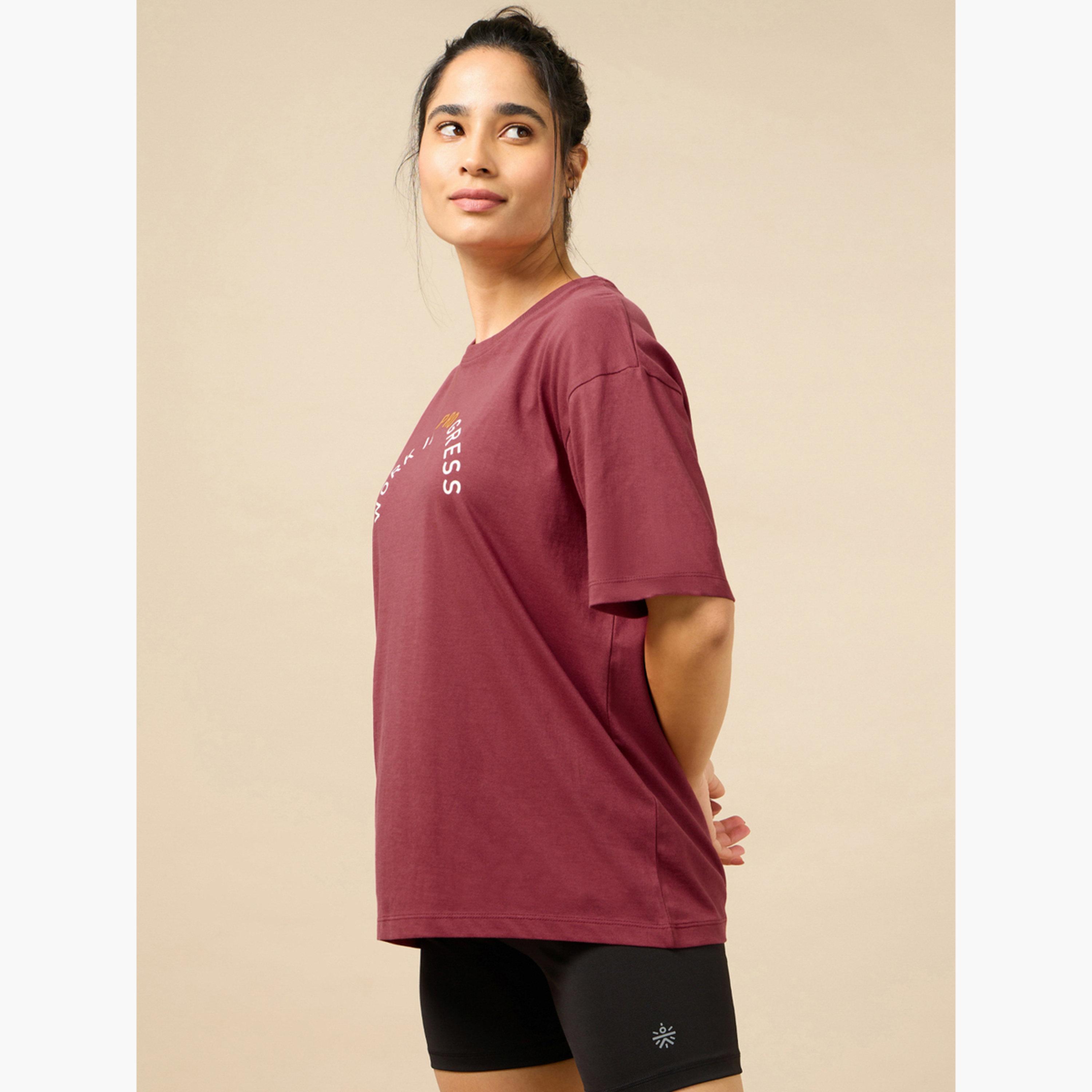 تيشرت قطني قصة واسعة-sports-women-clothing-tshirtsandvests-image-5