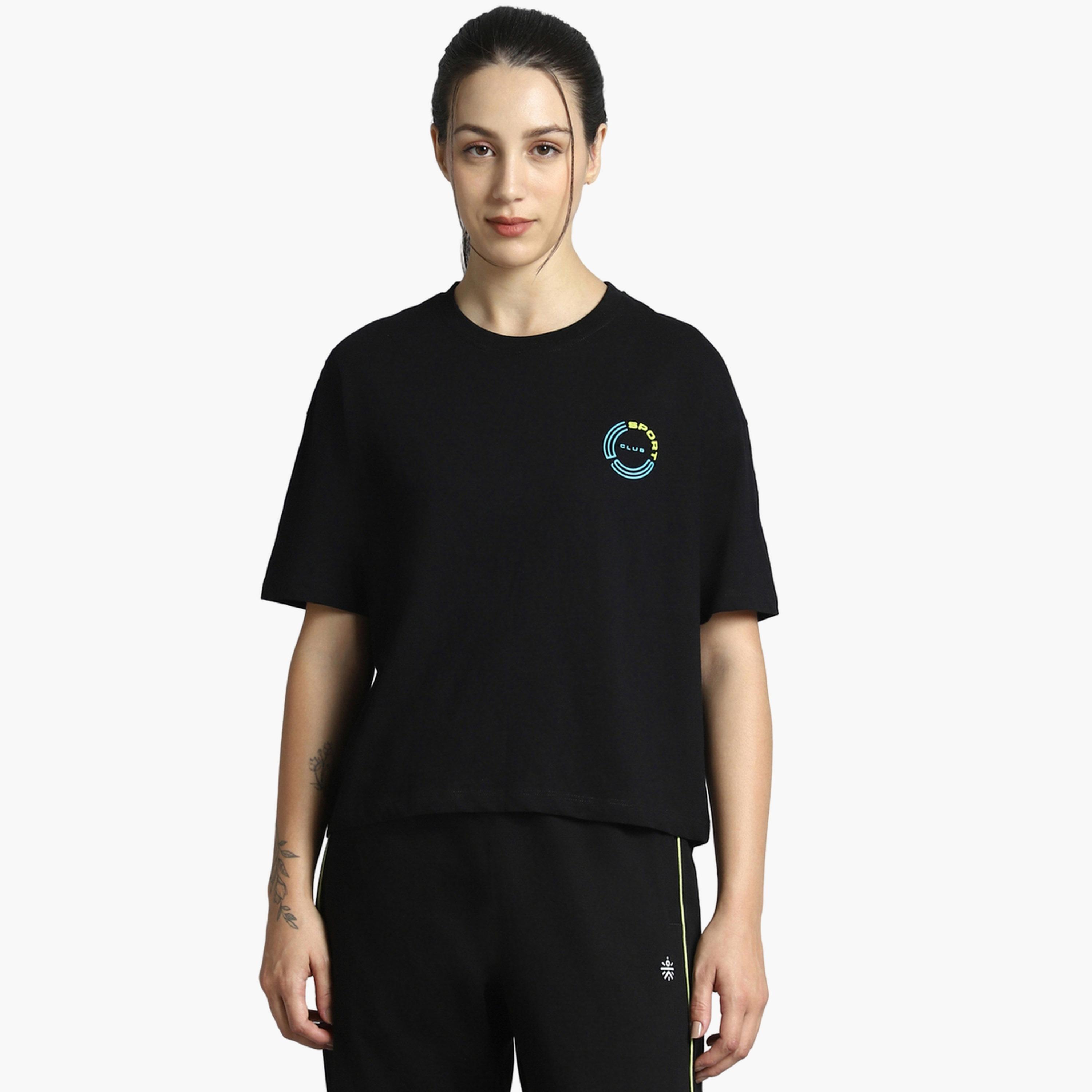 تيشرت نادي رياضي قصة مريحة-sports-women-clothing-tshirtsandvests-image-1