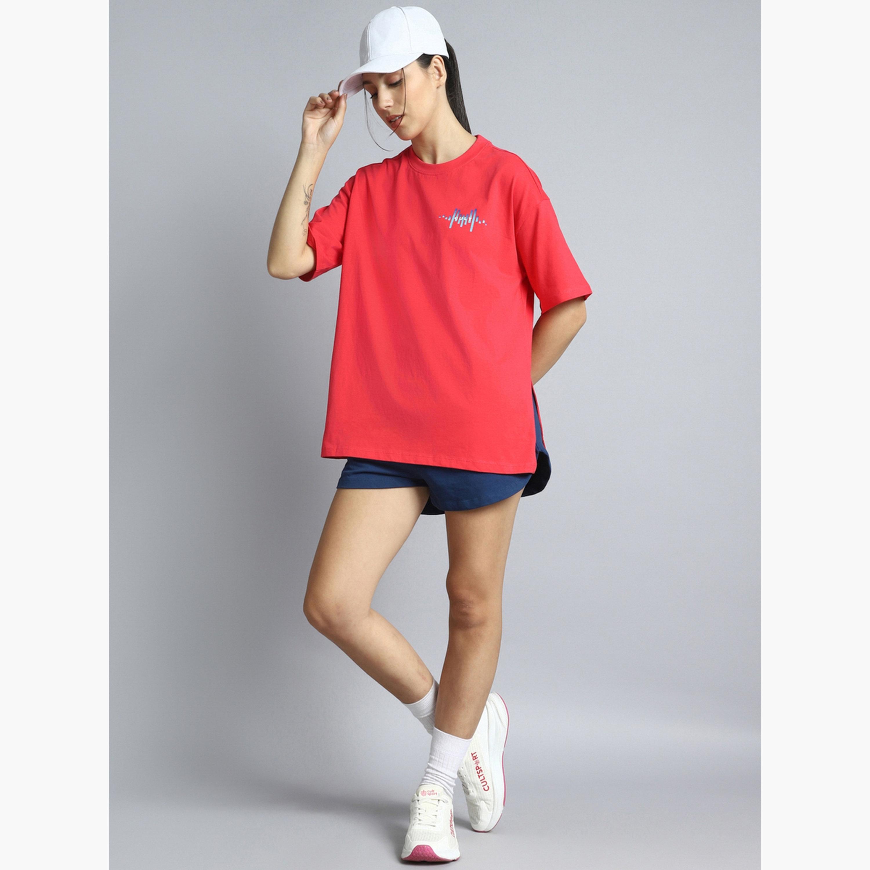 تيشرت مطبوع قصة واسعة-sports-women-clothing-tshirtsandvests-image-2