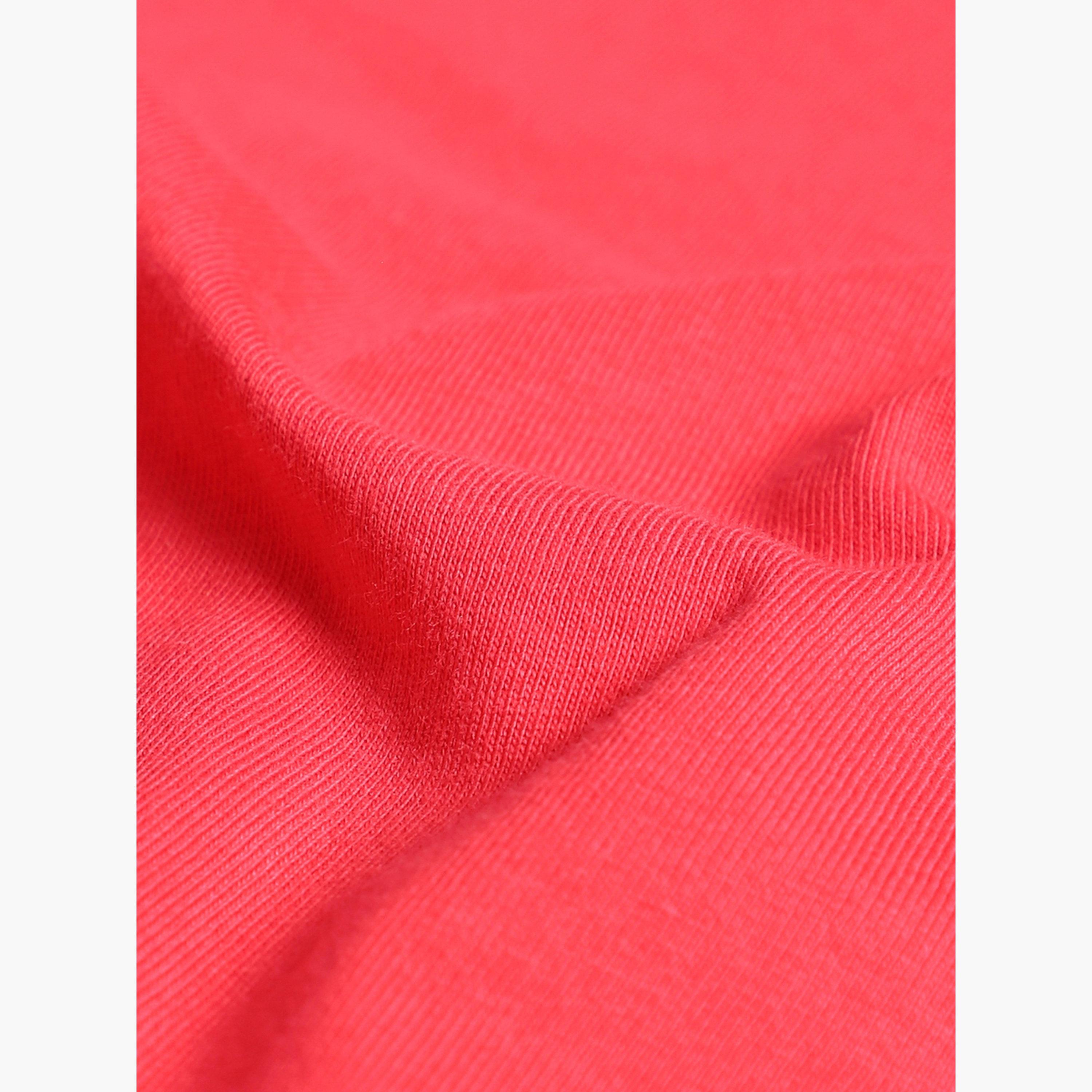 Cult X Styli Women Dark Pink Printed Oversized T-Shirt-sports-women-clothing-tshirtsandvests-image-3