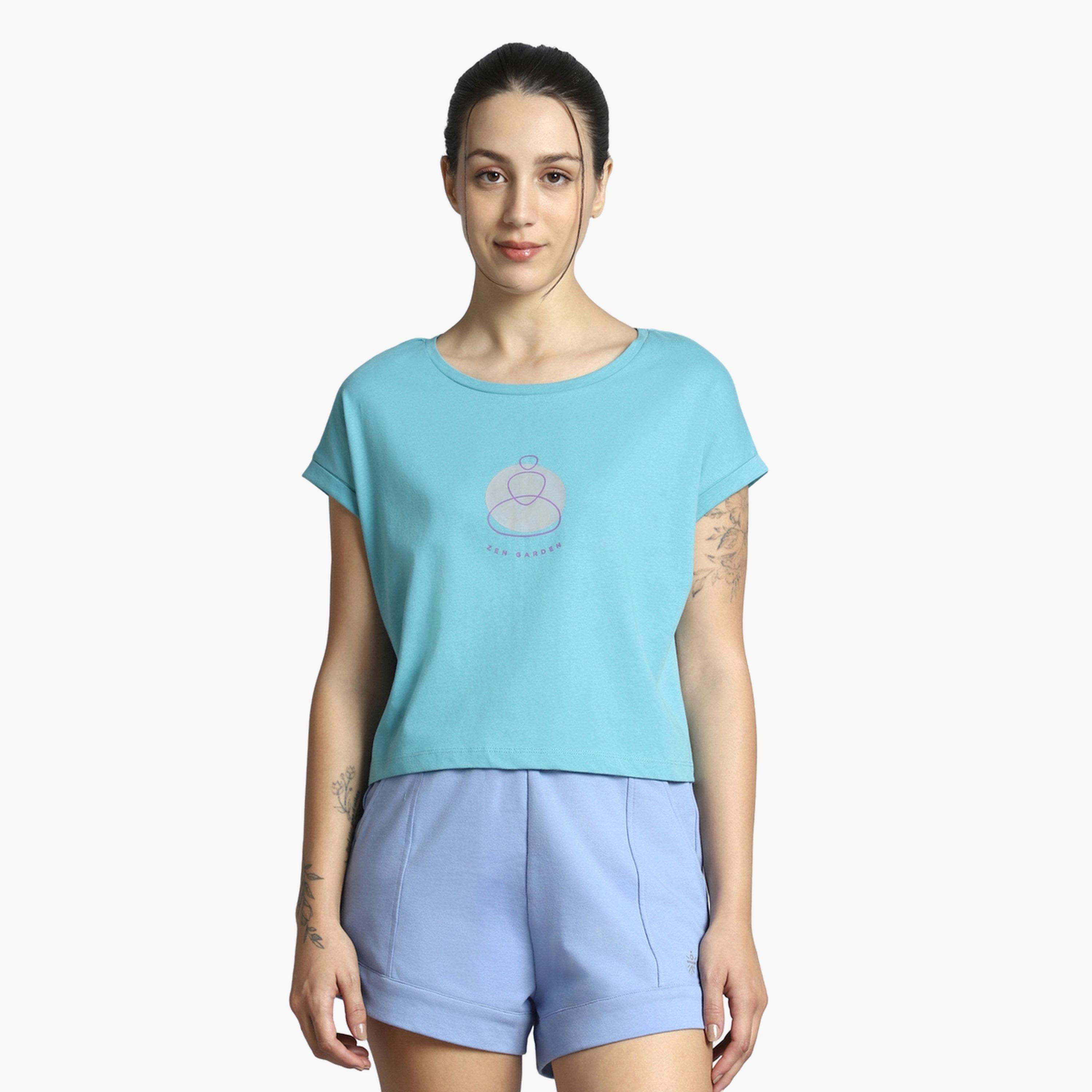 تيشرت جرافيك يوجا هارموني-sports-women-clothing-tshirtsandvests-image-1