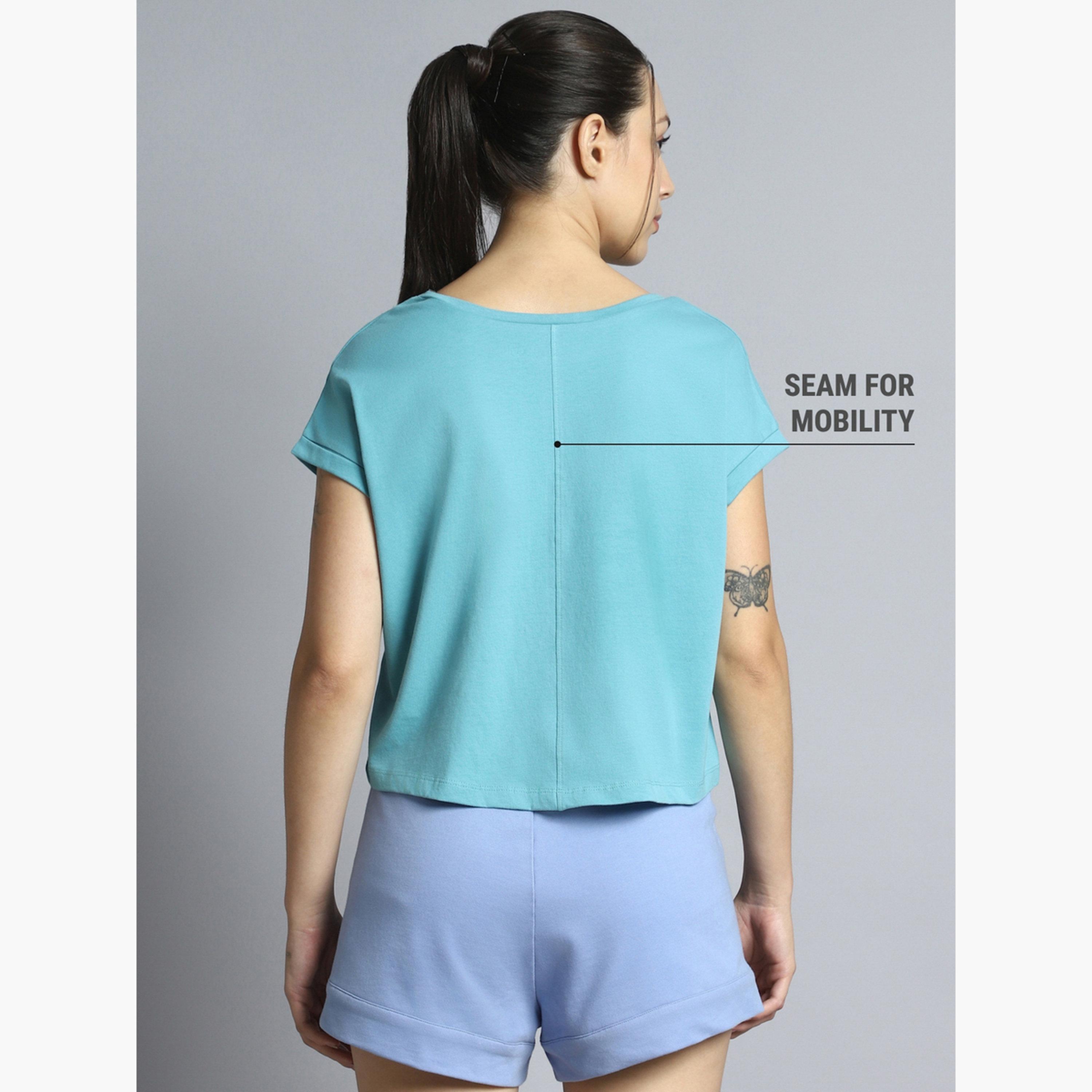 Cult X Styli Women Green Yoga Harmony Graphic T-Shirt-sports-women-clothing-tshirtsandvests-image-6