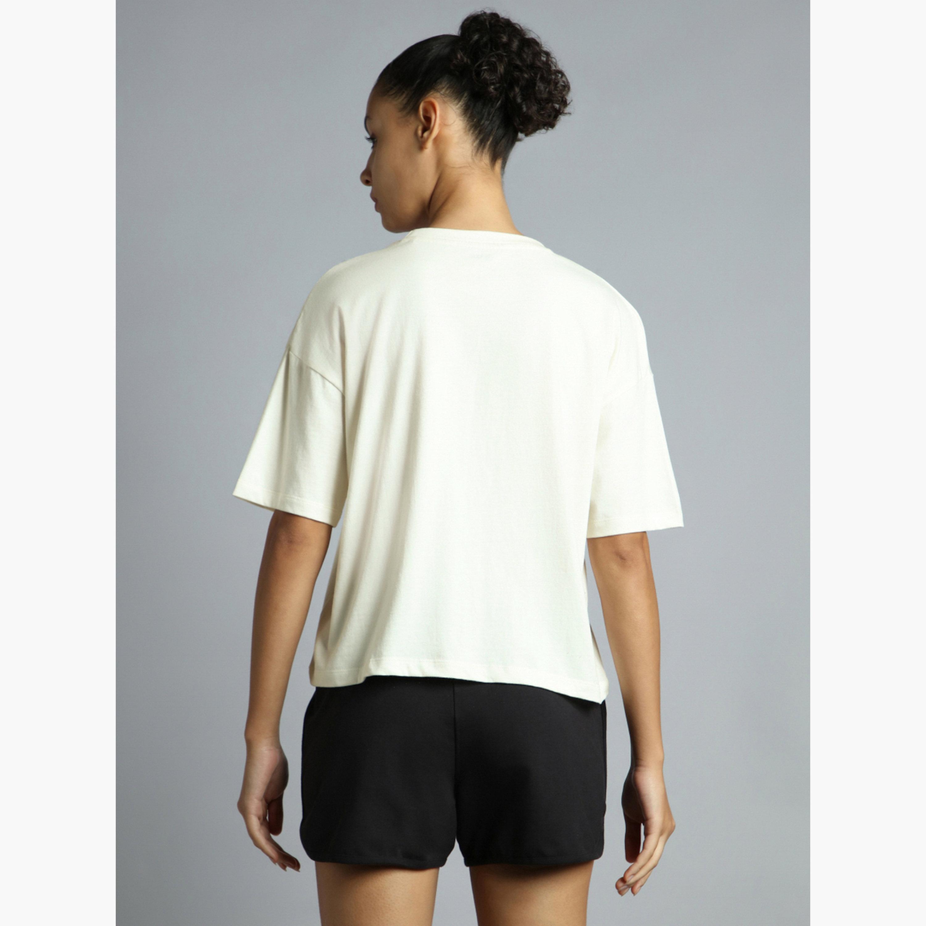 Cult X Styli Women's White Branding Cropped T-shirt-sports-women-clothing-tshirtsandvests-image-6