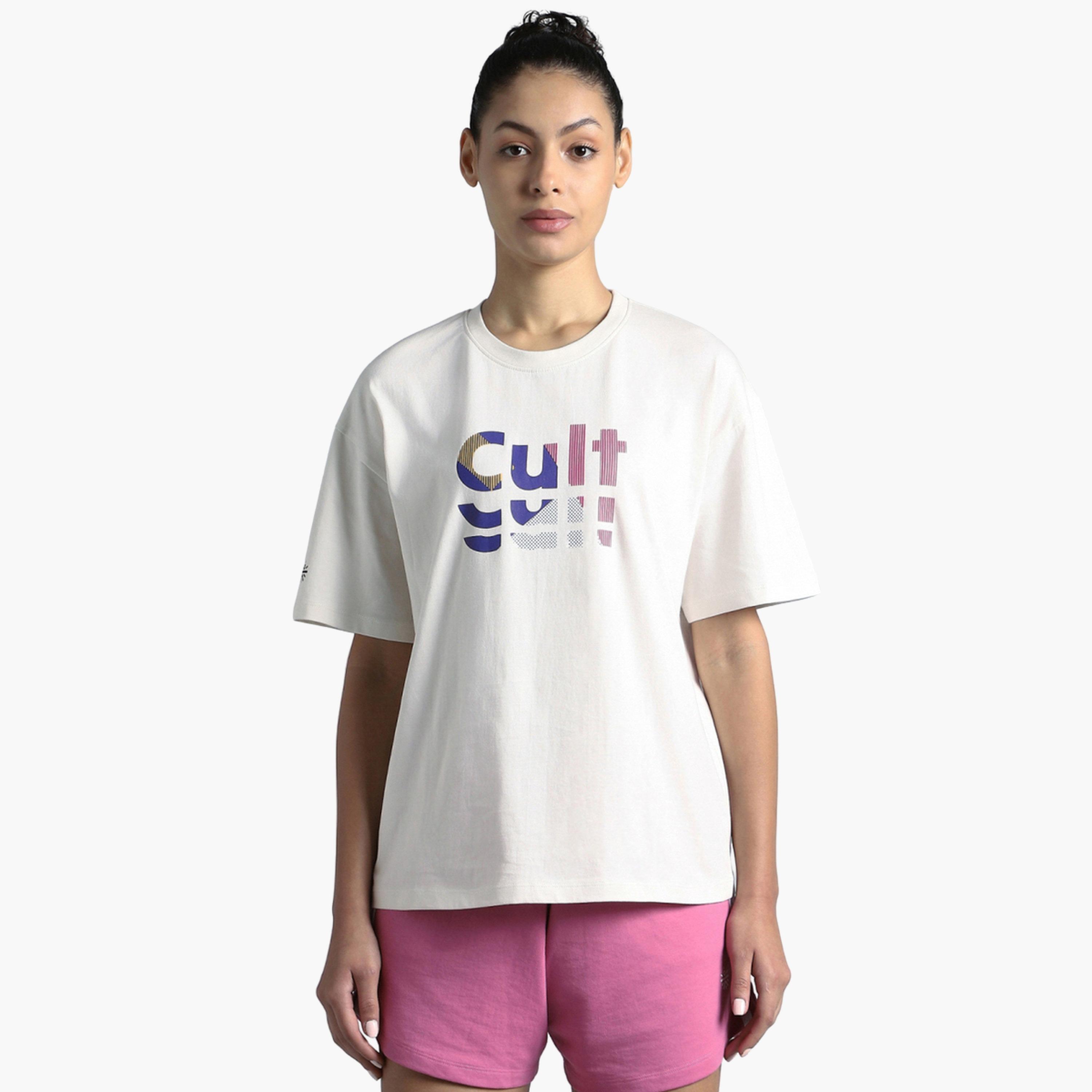 Cult X Styli Women White Back Print Relaxed Fit T-Shirt-sports-women-clothing-tshirtsandvests-image-1