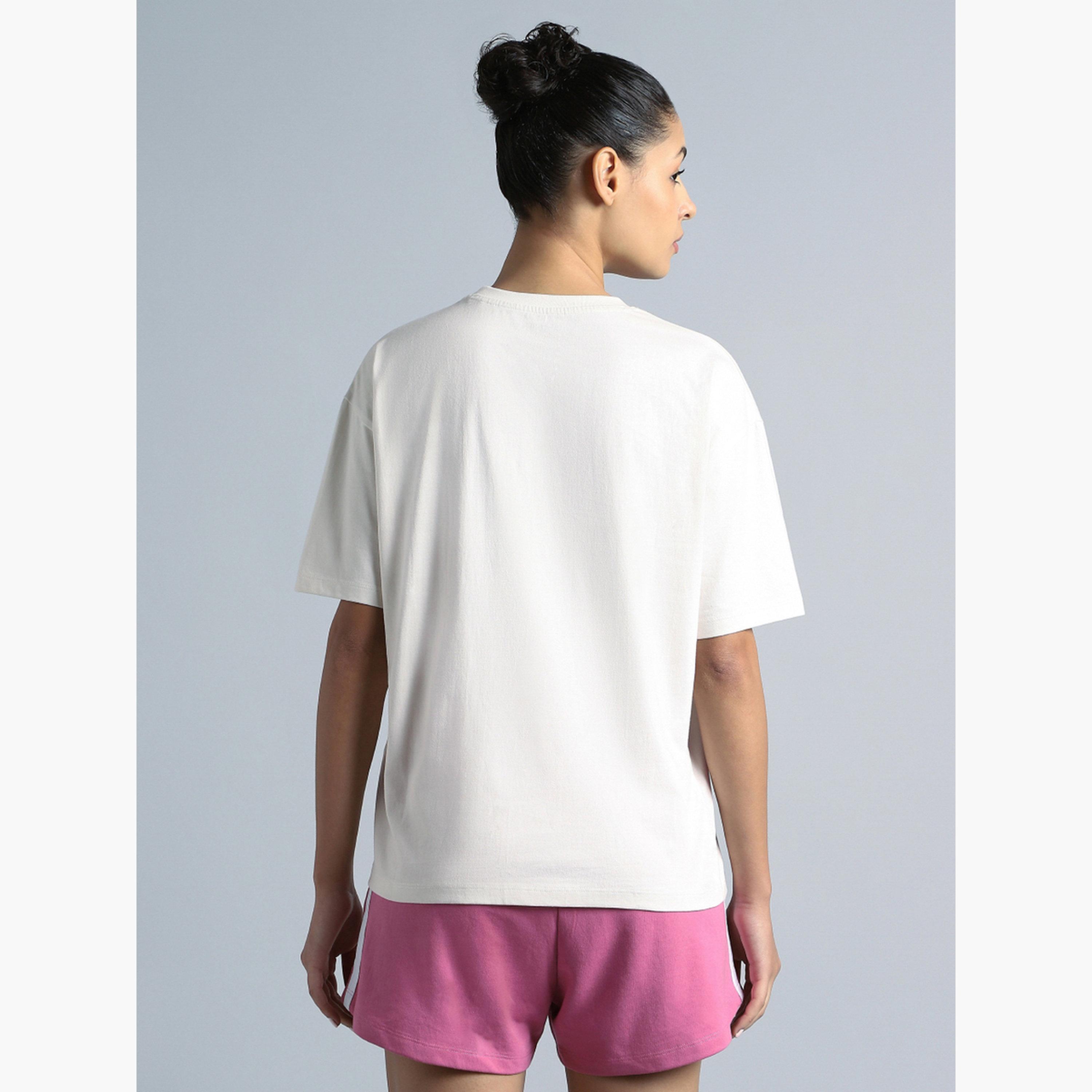 Cult X Styli Women White Back Print Relaxed Fit T-Shirt-sports-women-clothing-tshirtsandvests-image-4