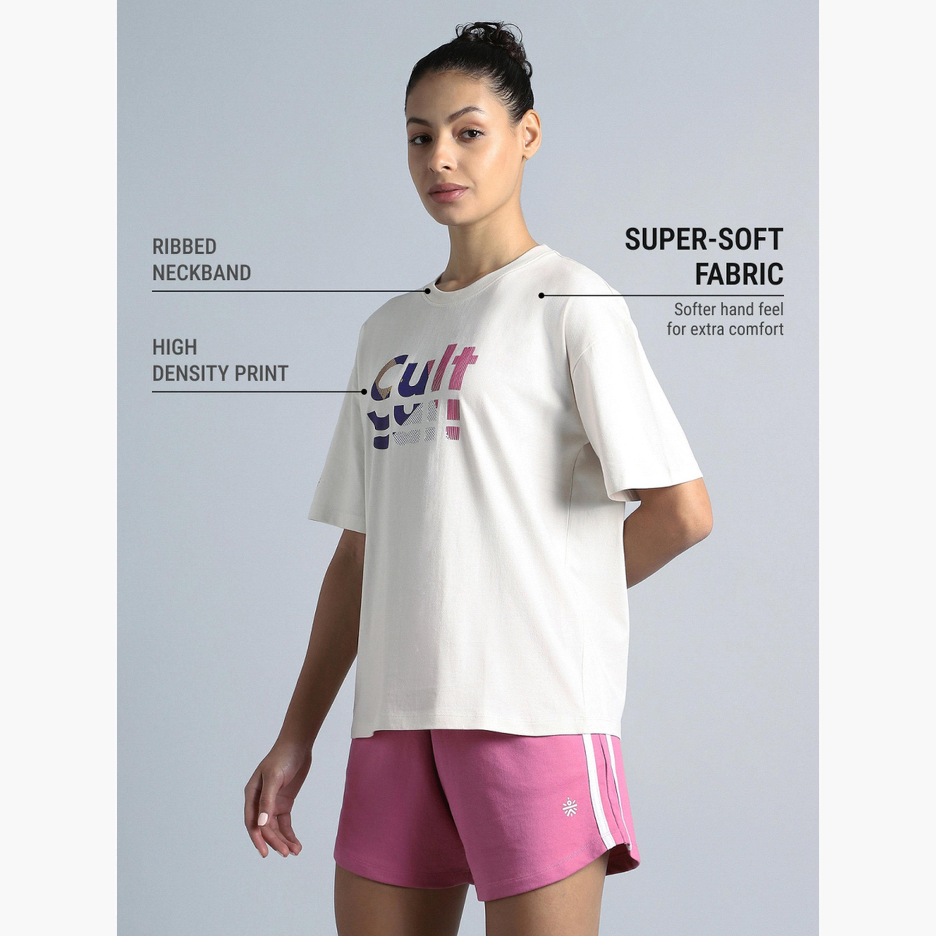 Cult X Styli Women White Back Print Relaxed Fit T-Shirt-sports-women-clothing-tshirtsandvests-image-5