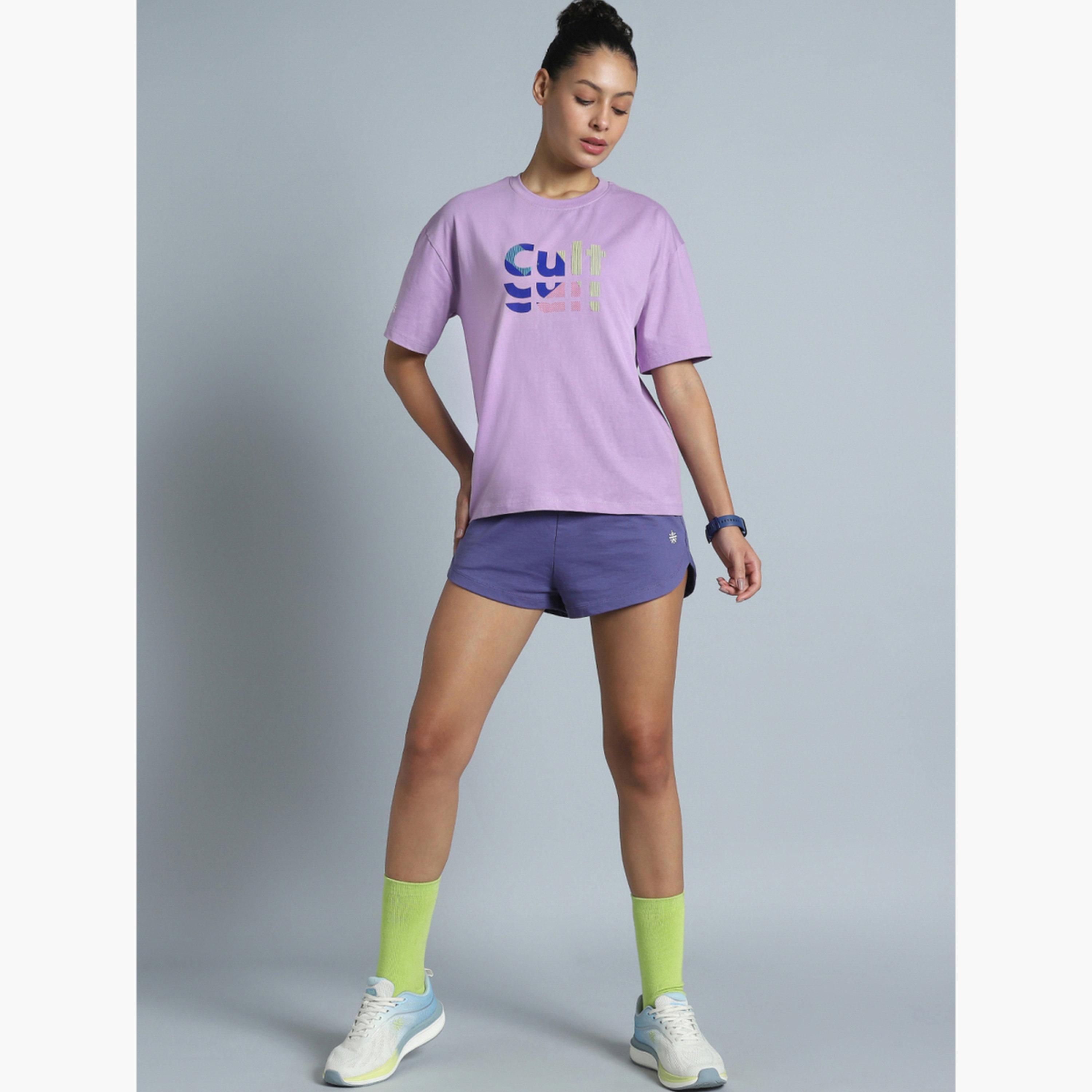 تيشرت قصة واسعة بطبعة العلامة التجارية-sports-women-clothing-tshirtsandvests-image-2