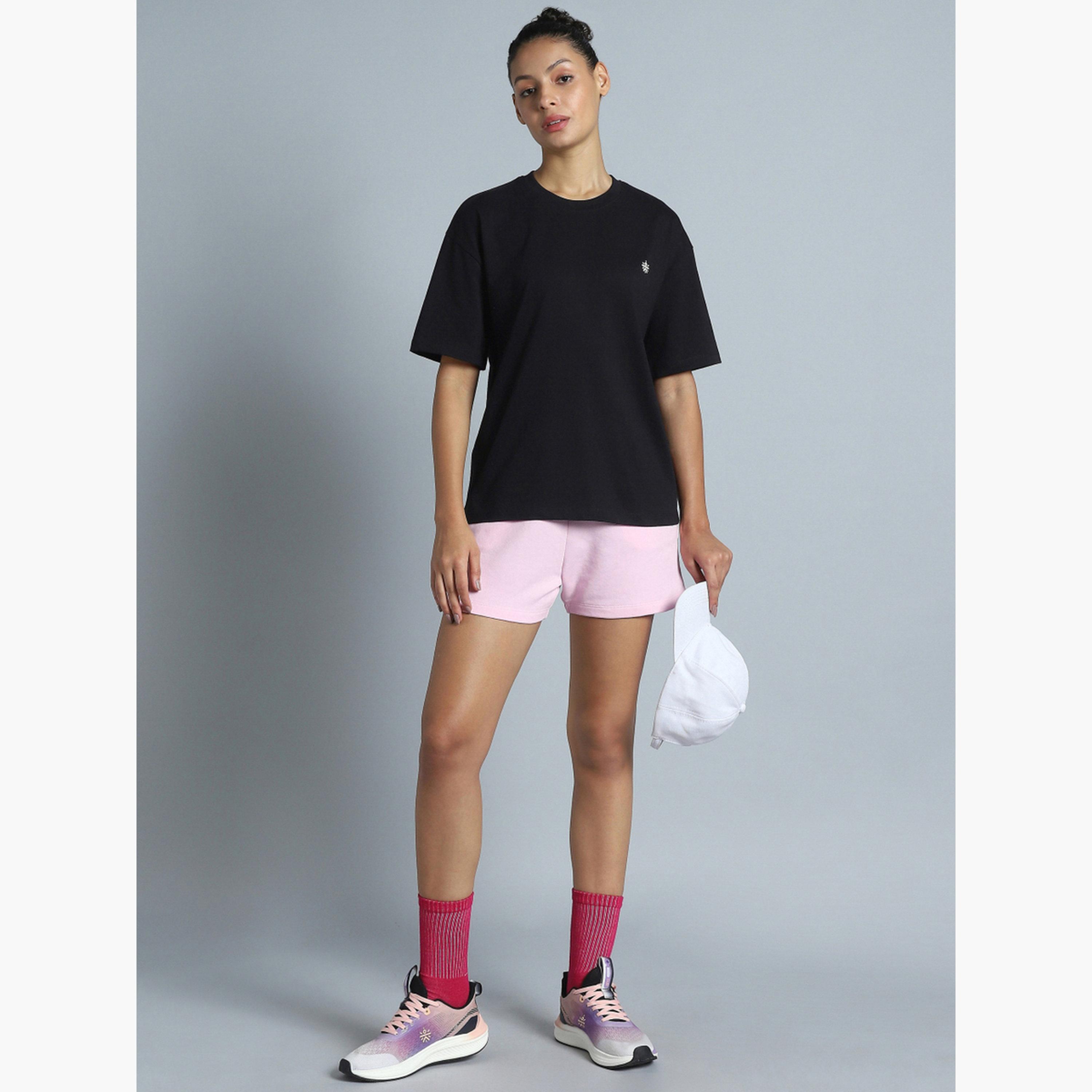 Cult X Styli Women's Black Back Print Relaxed Fit T-shirt-sports-women-clothing-tshirtsandvests-image-2