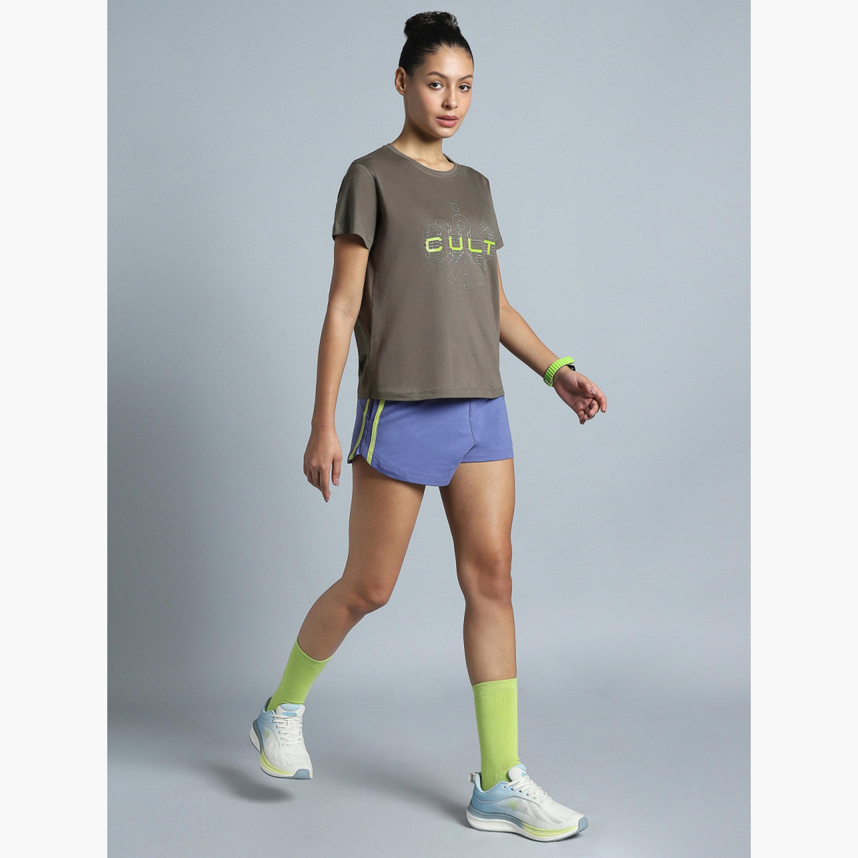 Cult X Styli Women Grey Brand Carrier T-Shirt-sports-women-clothing-tshirtsandvests-image-2