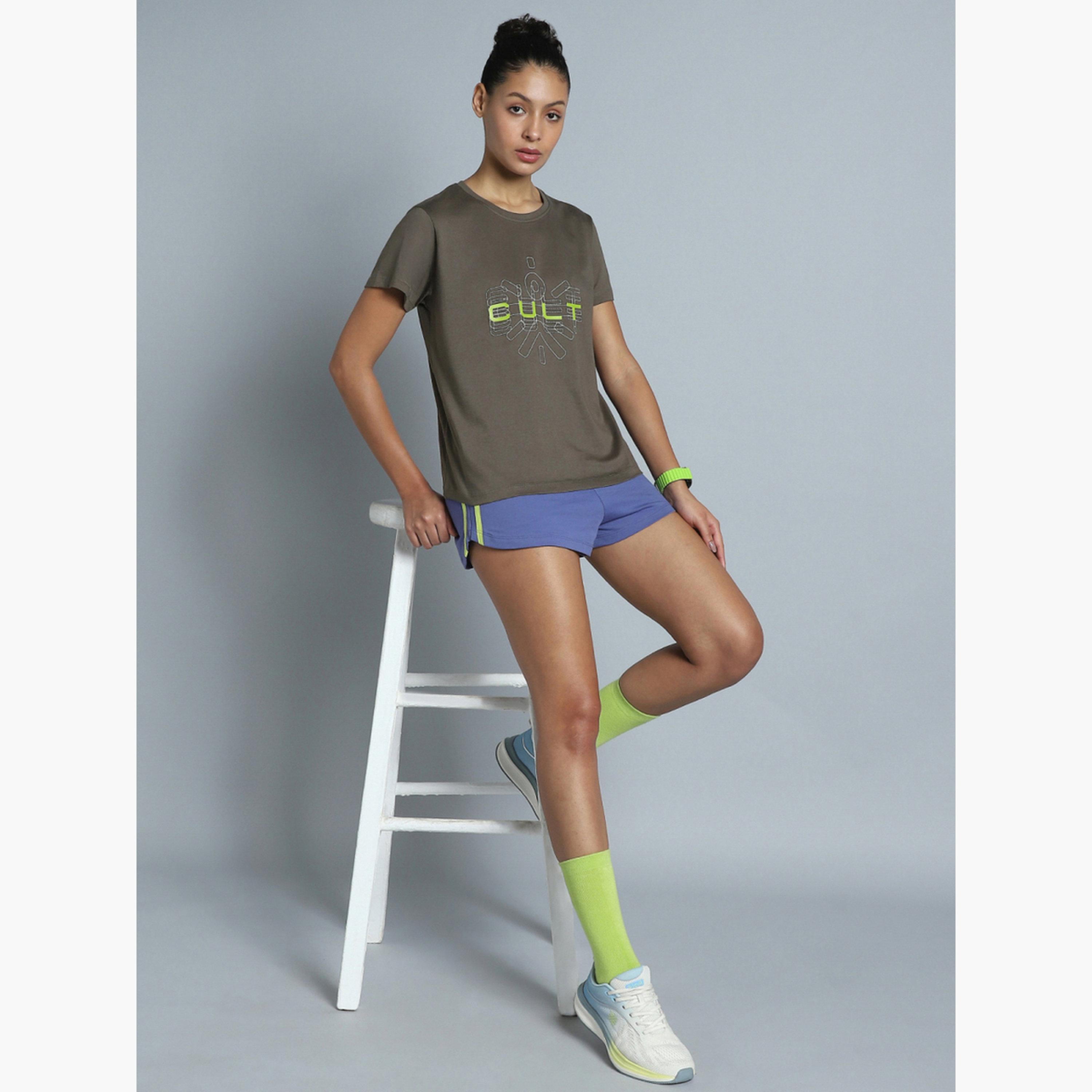 Cult X Styli Women Grey Brand Carrier T-Shirt-sports-women-clothing-tshirtsandvests-image-3