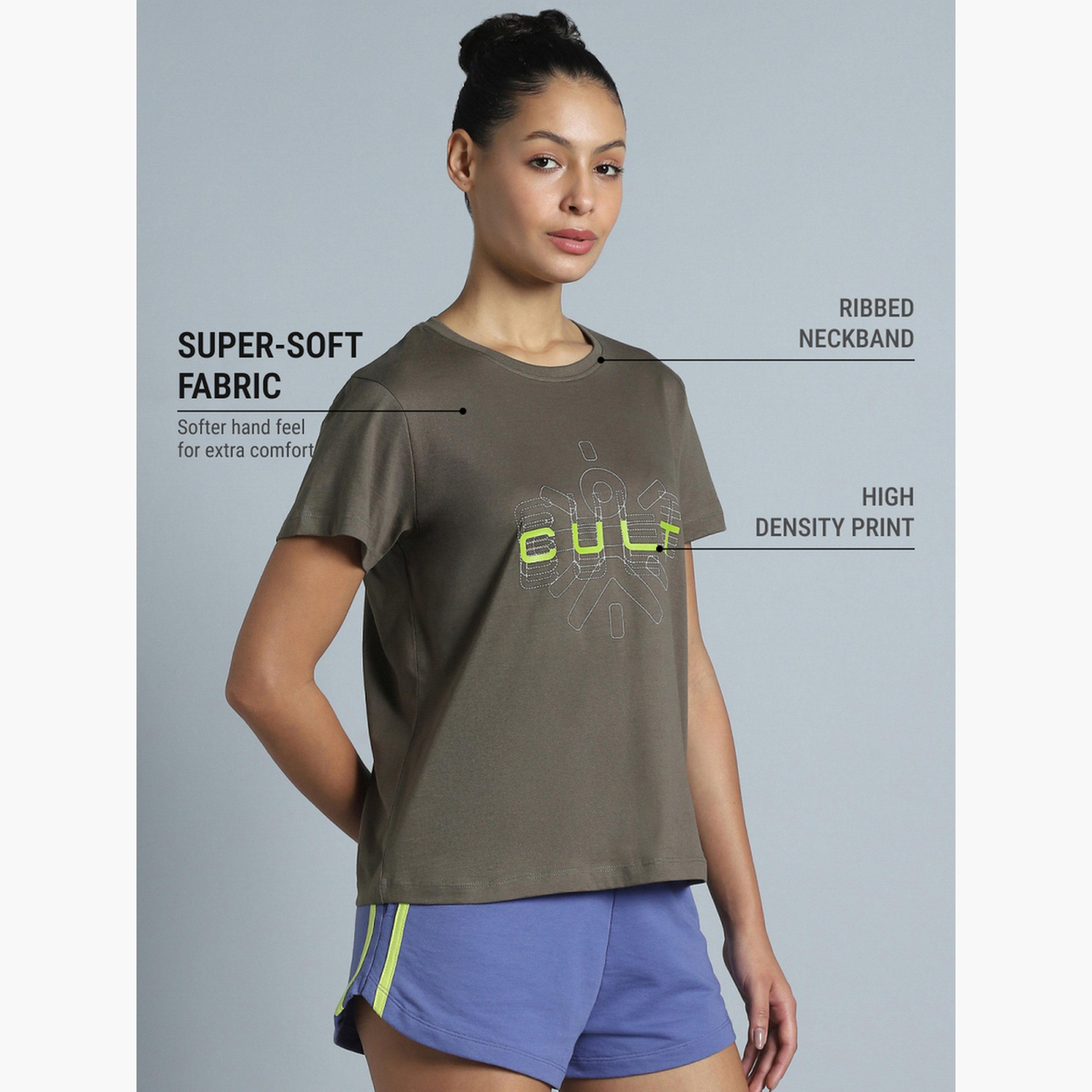 Cult X Styli Women Grey Brand Carrier T-Shirt-sports-women-clothing-tshirtsandvests-image-5