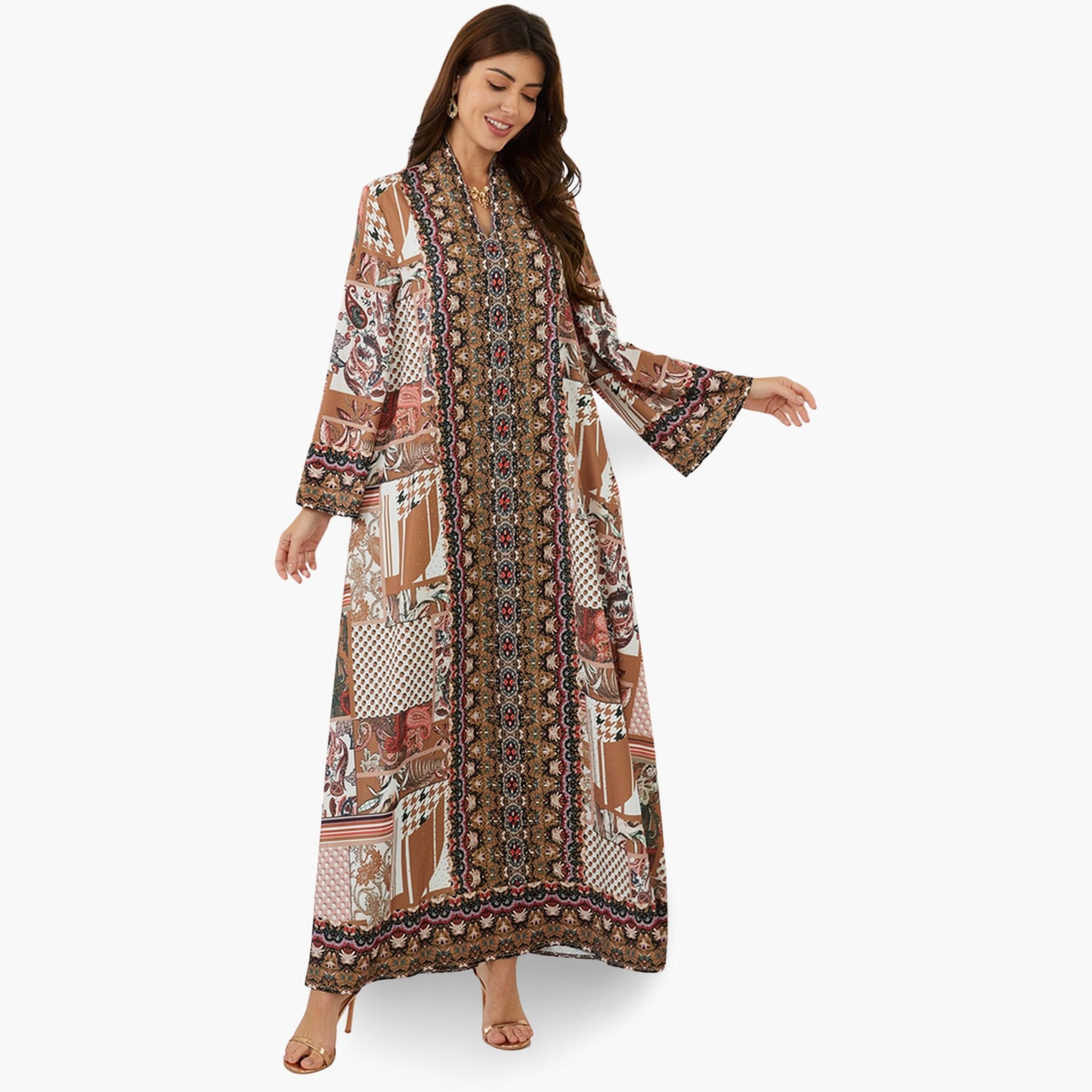 جلابية مطبعة بقصة واسعة-women-arabicclothing-jalabiyas-image-3