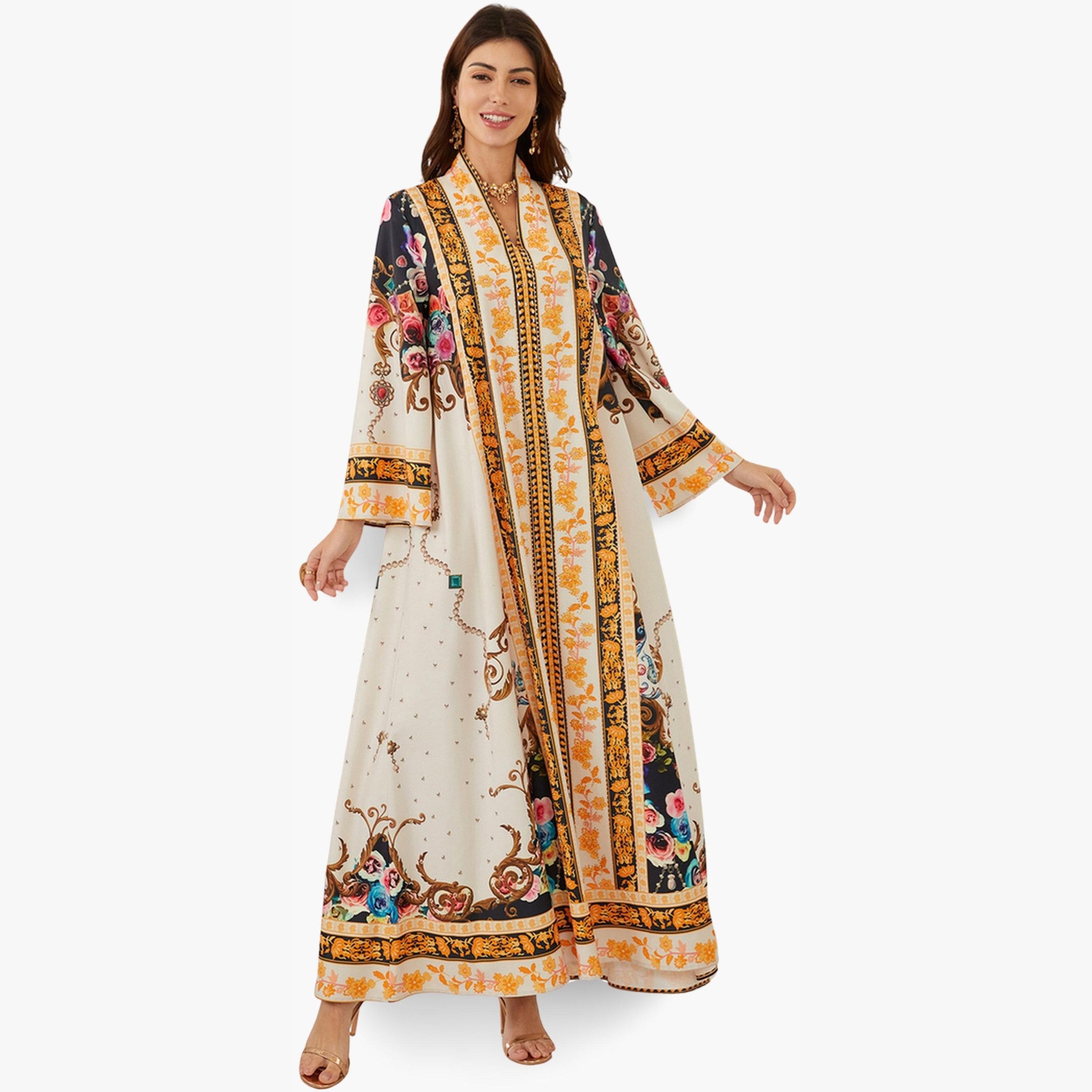 جلابية مطبعة بقصة واسعة-women-arabicclothing-jalabiyas-image-2
