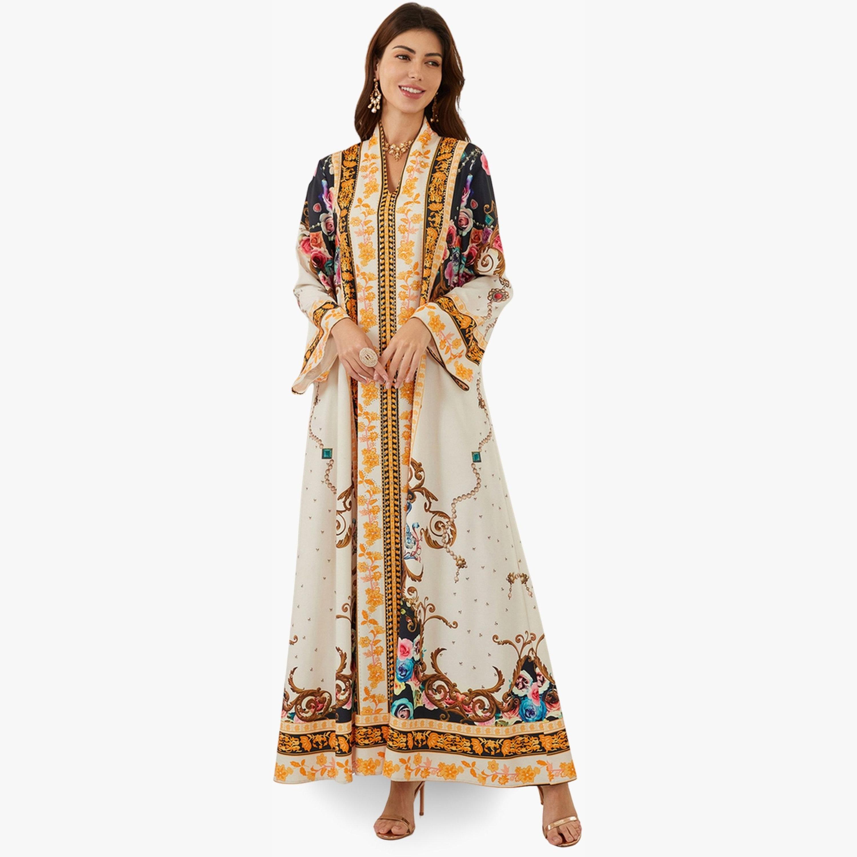 جلابية مطبعة بقصة واسعة-women-arabicclothing-jalabiyas-image-3