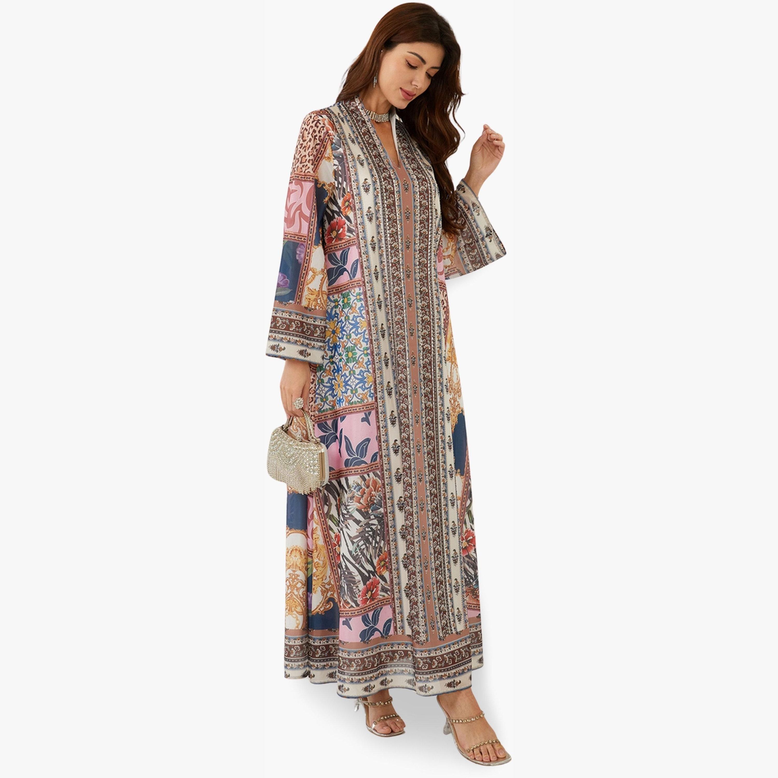 جلابية مطبعة بقصة واسعة-women-arabicclothing-jalabiyas-image-4