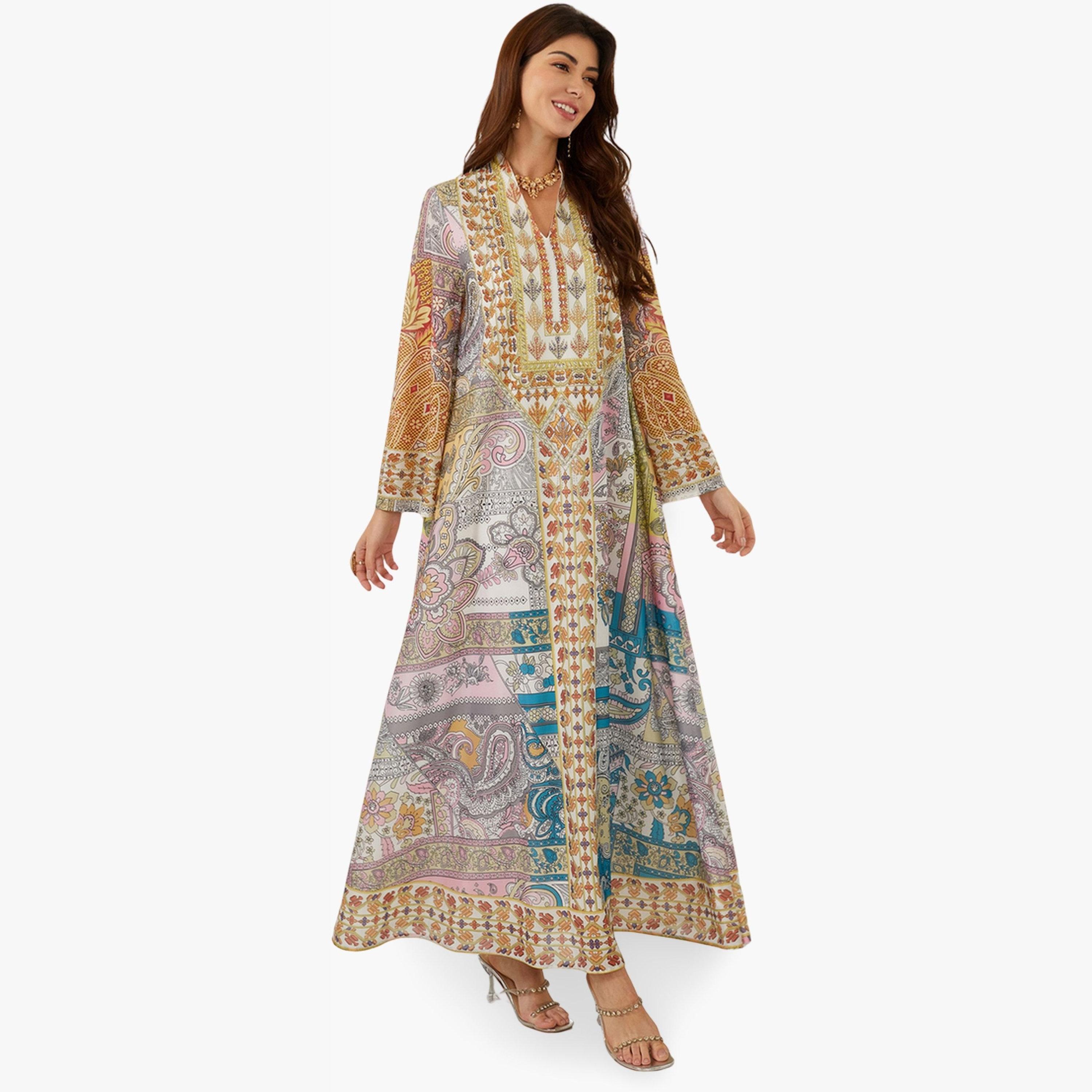 جلابية مطبعة بقصة واسعة-women-arabicclothing-jalabiyas-image-4